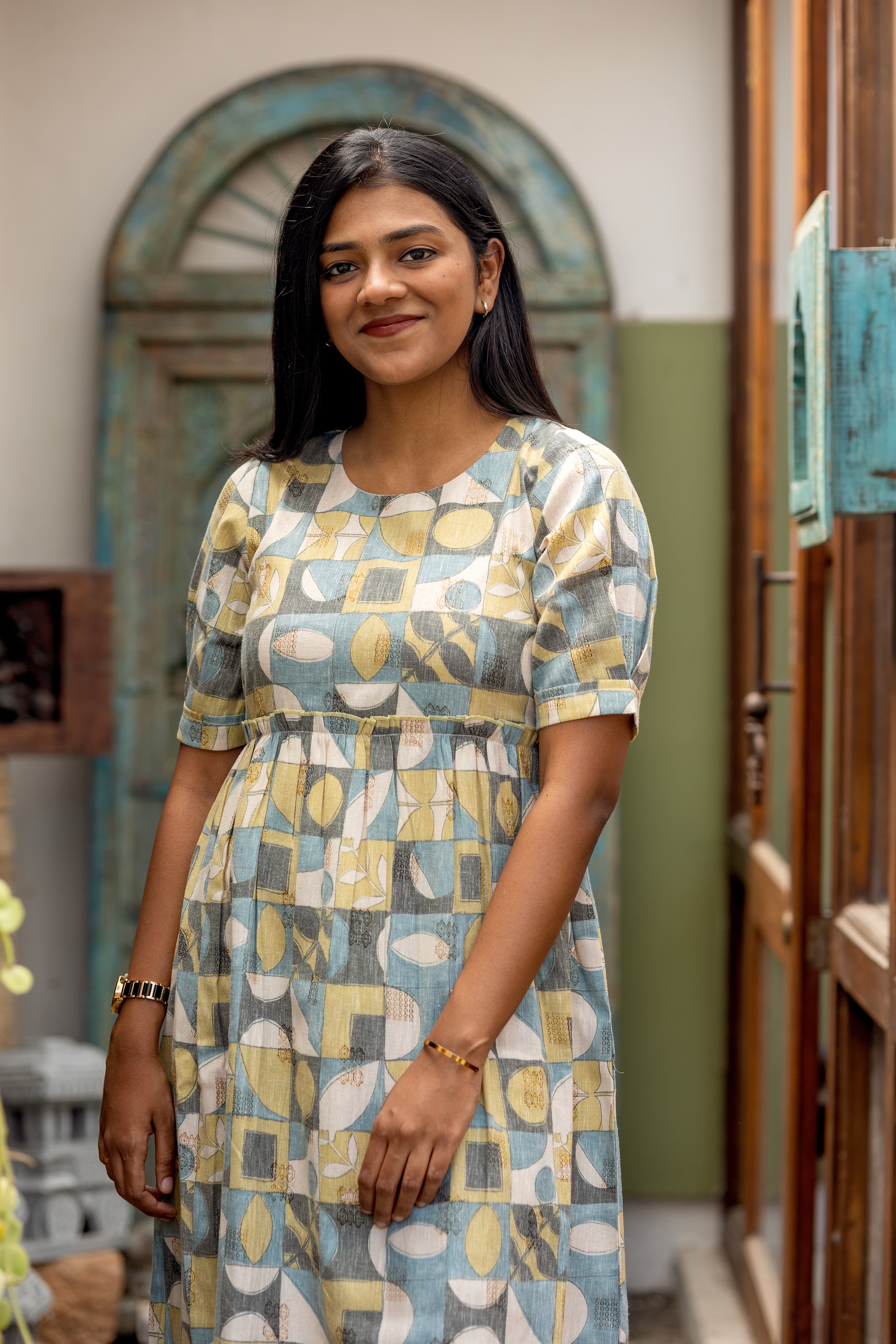Geometric vibe dress