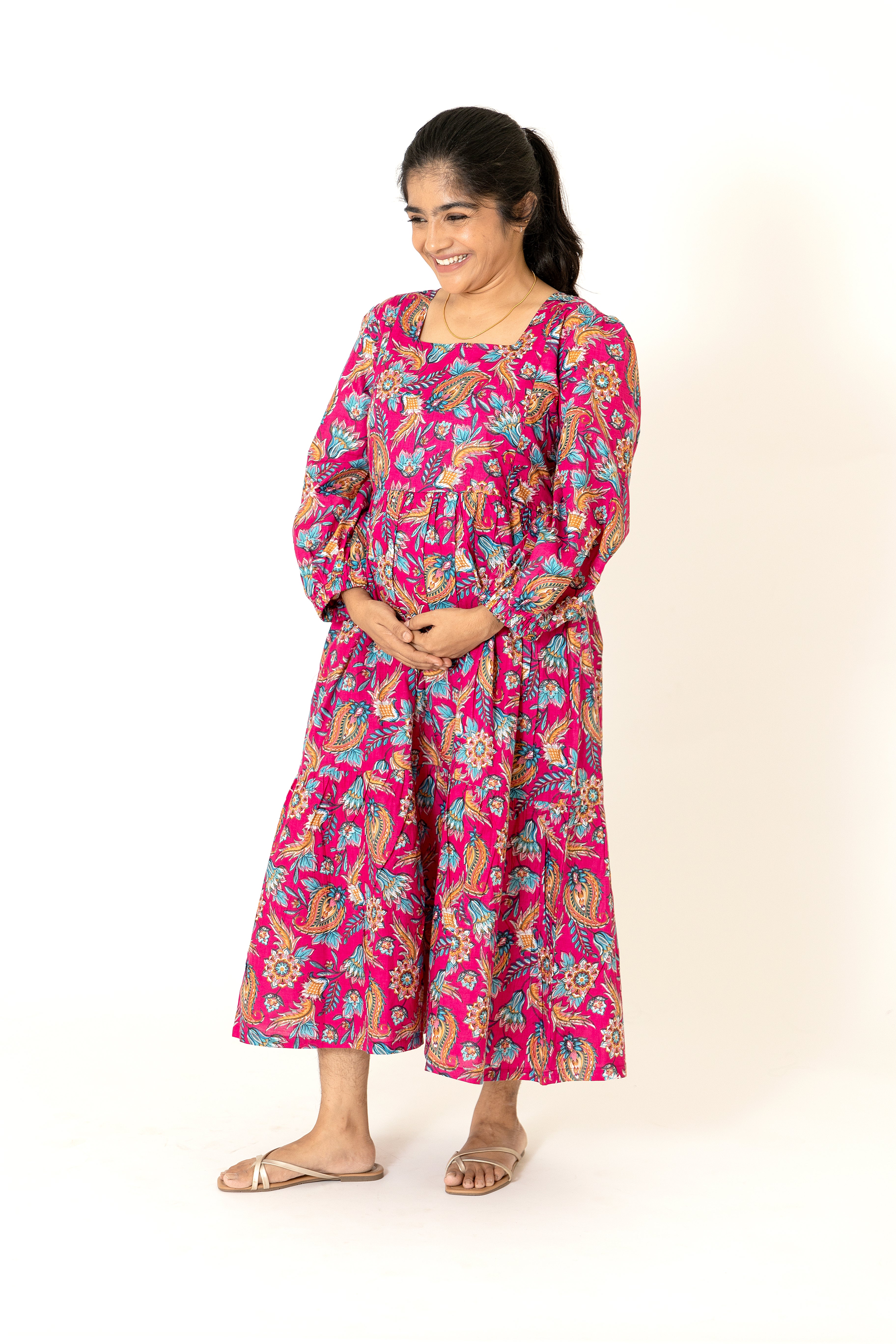 Pink Mango Dress - Maternity Wear