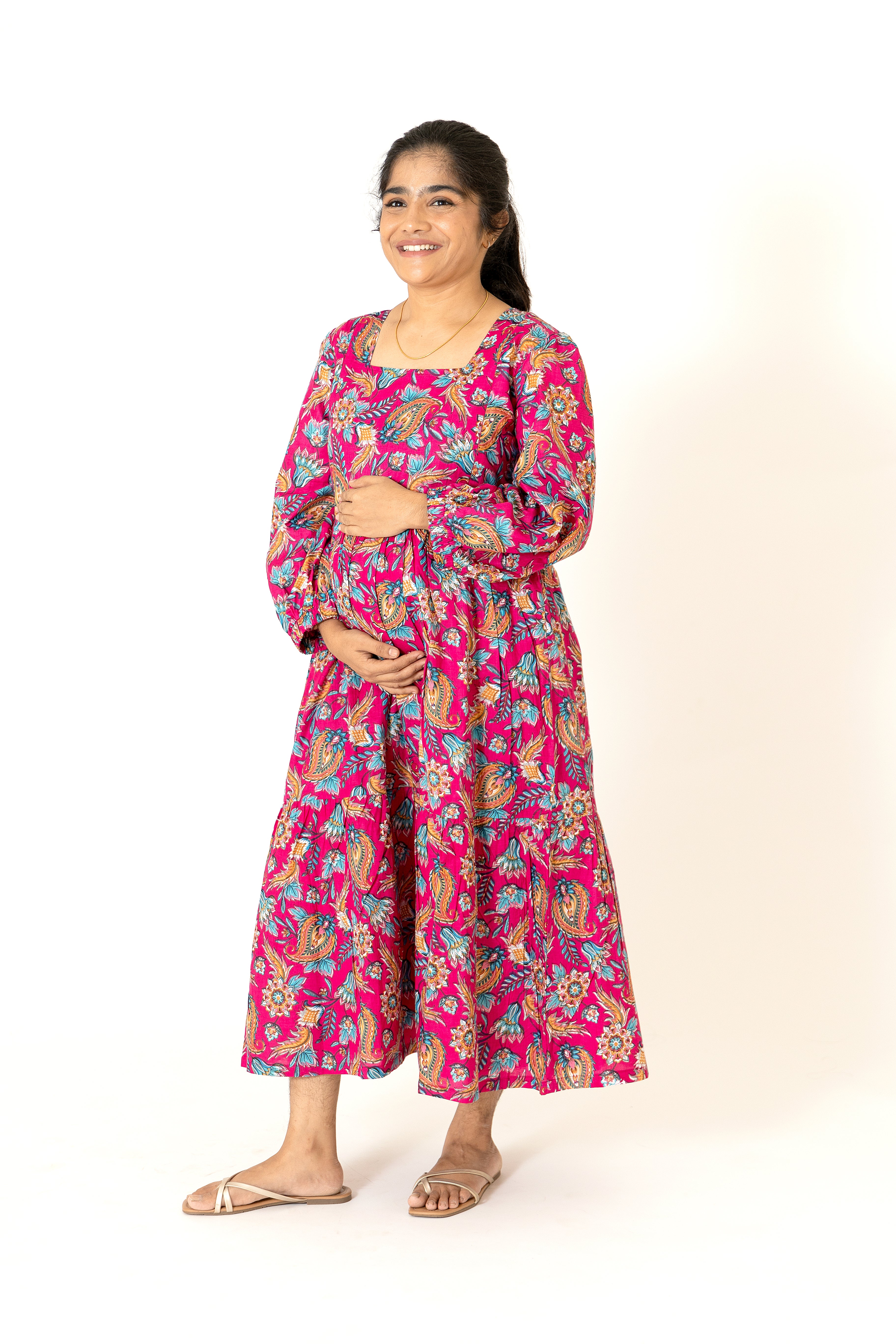 Pink Mango Dress - Maternity Wear