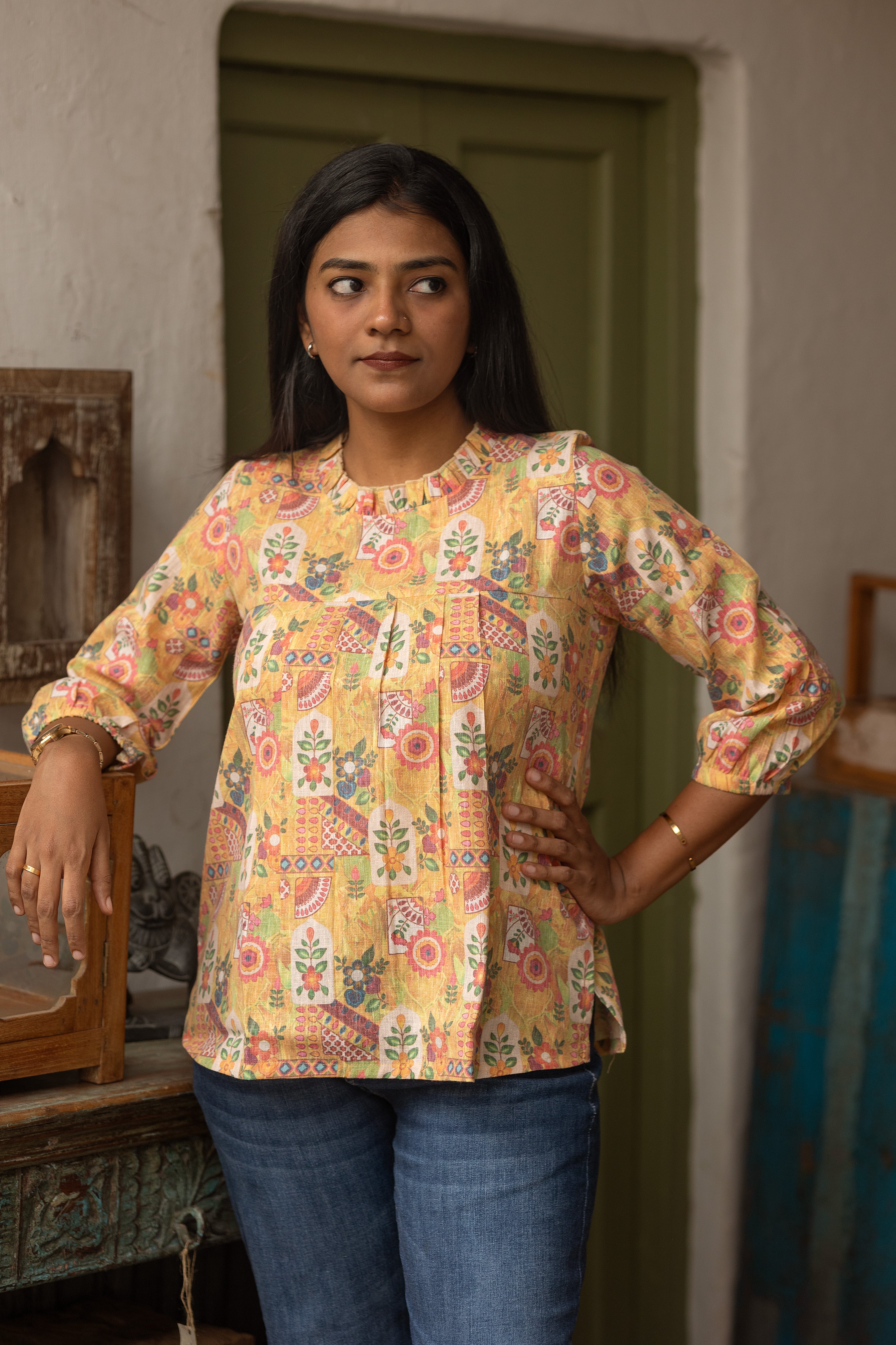 Amber bloom top