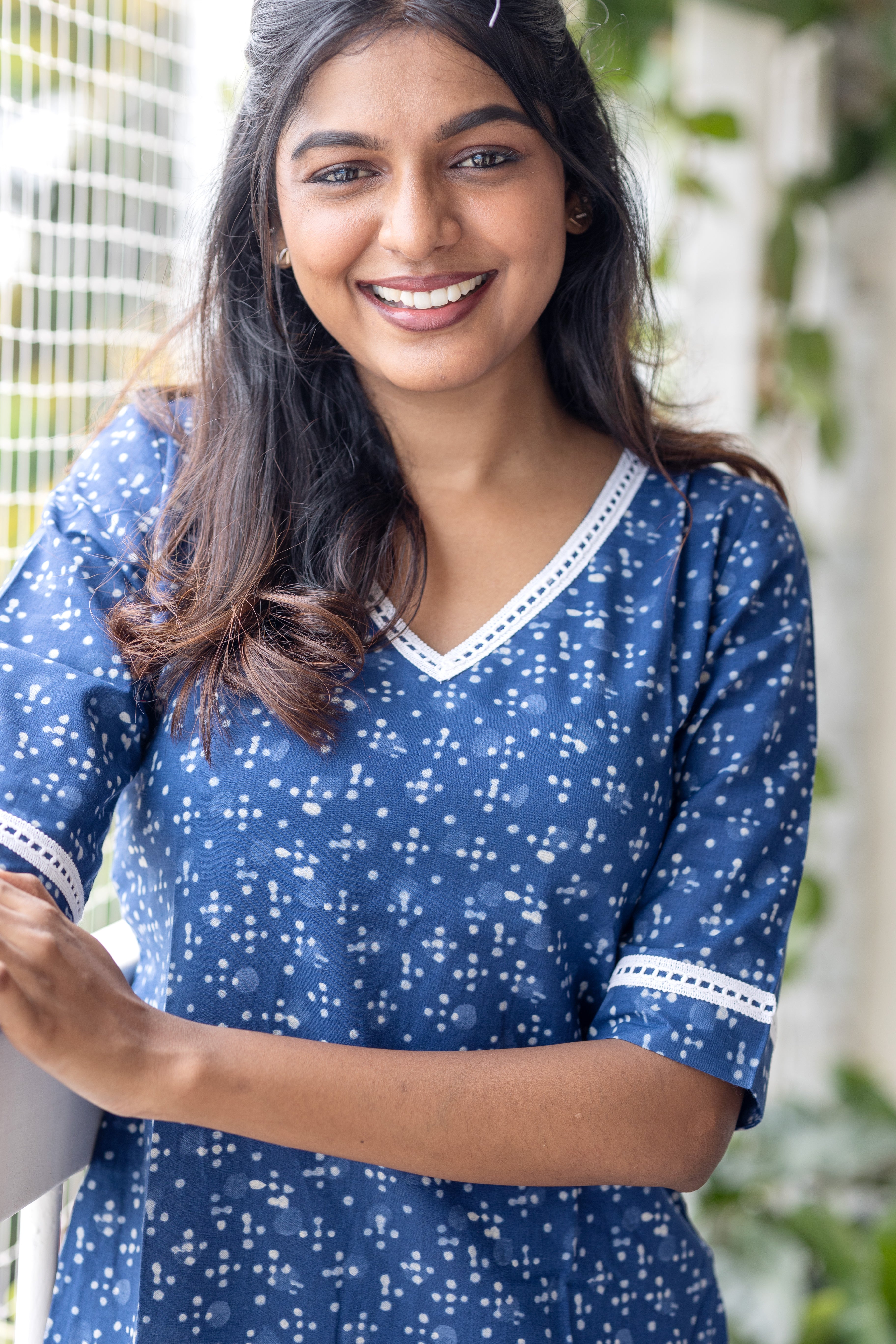 Blue Stardust kurti