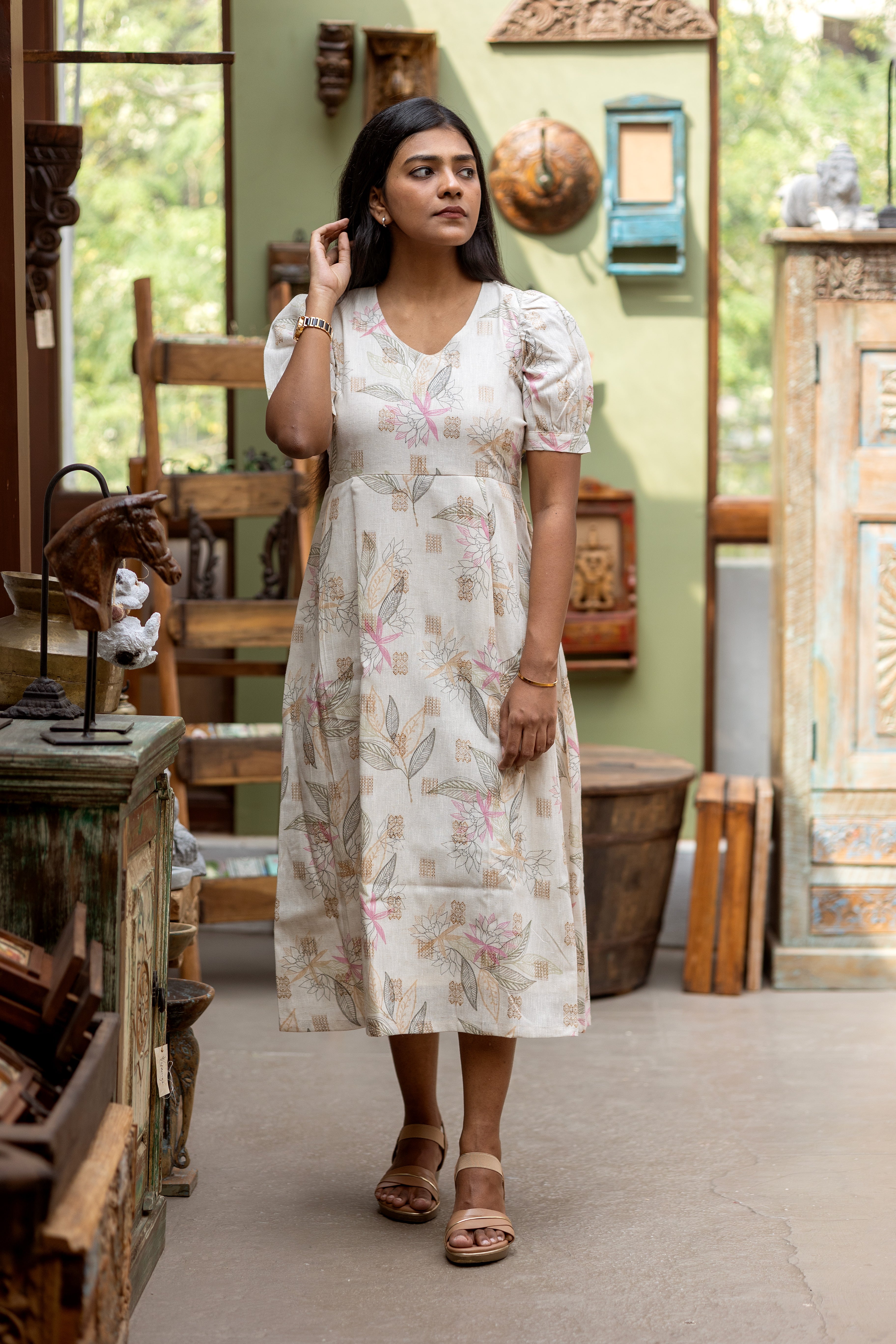 Sand bloom dress