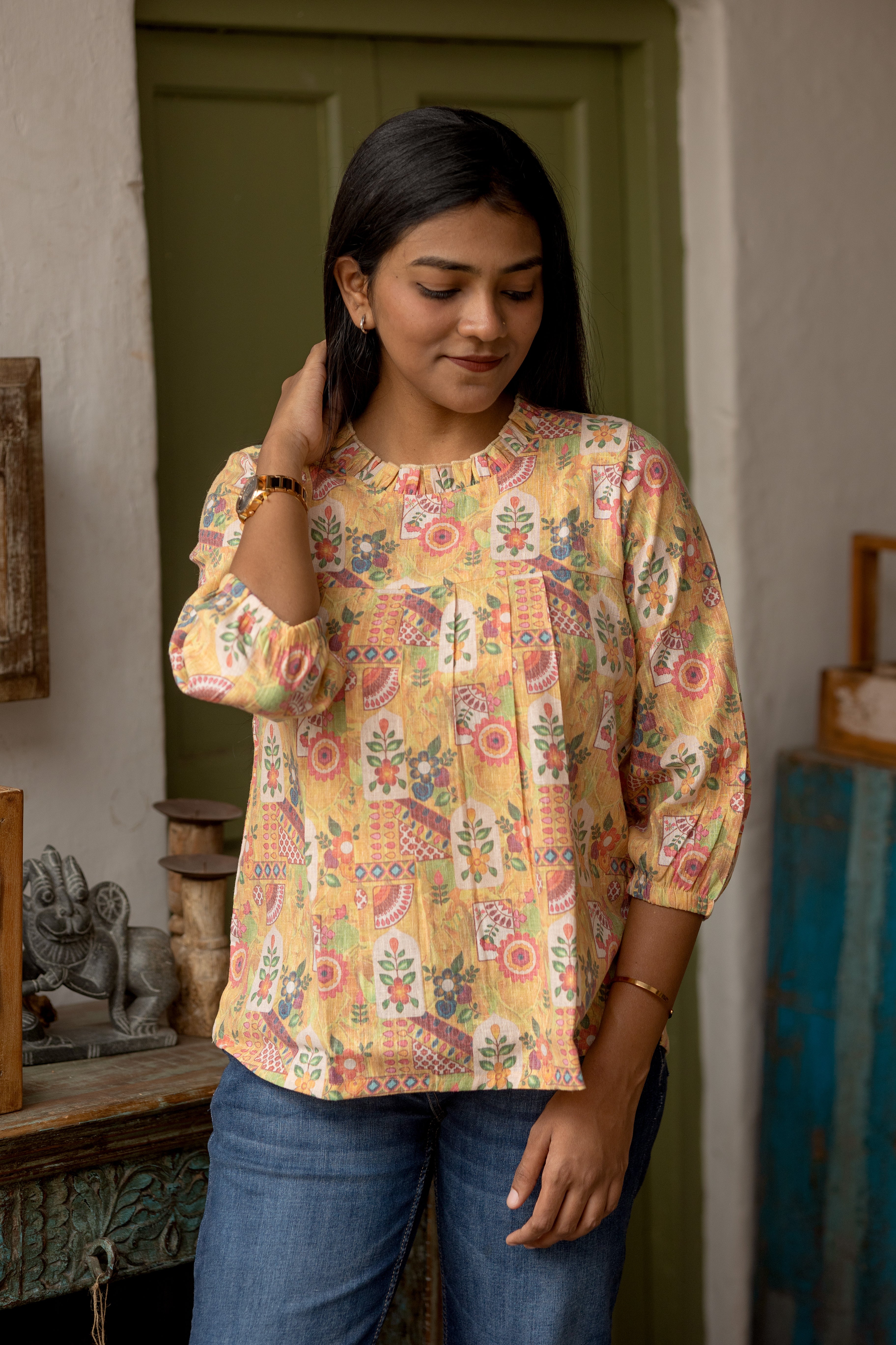 Amber bloom top