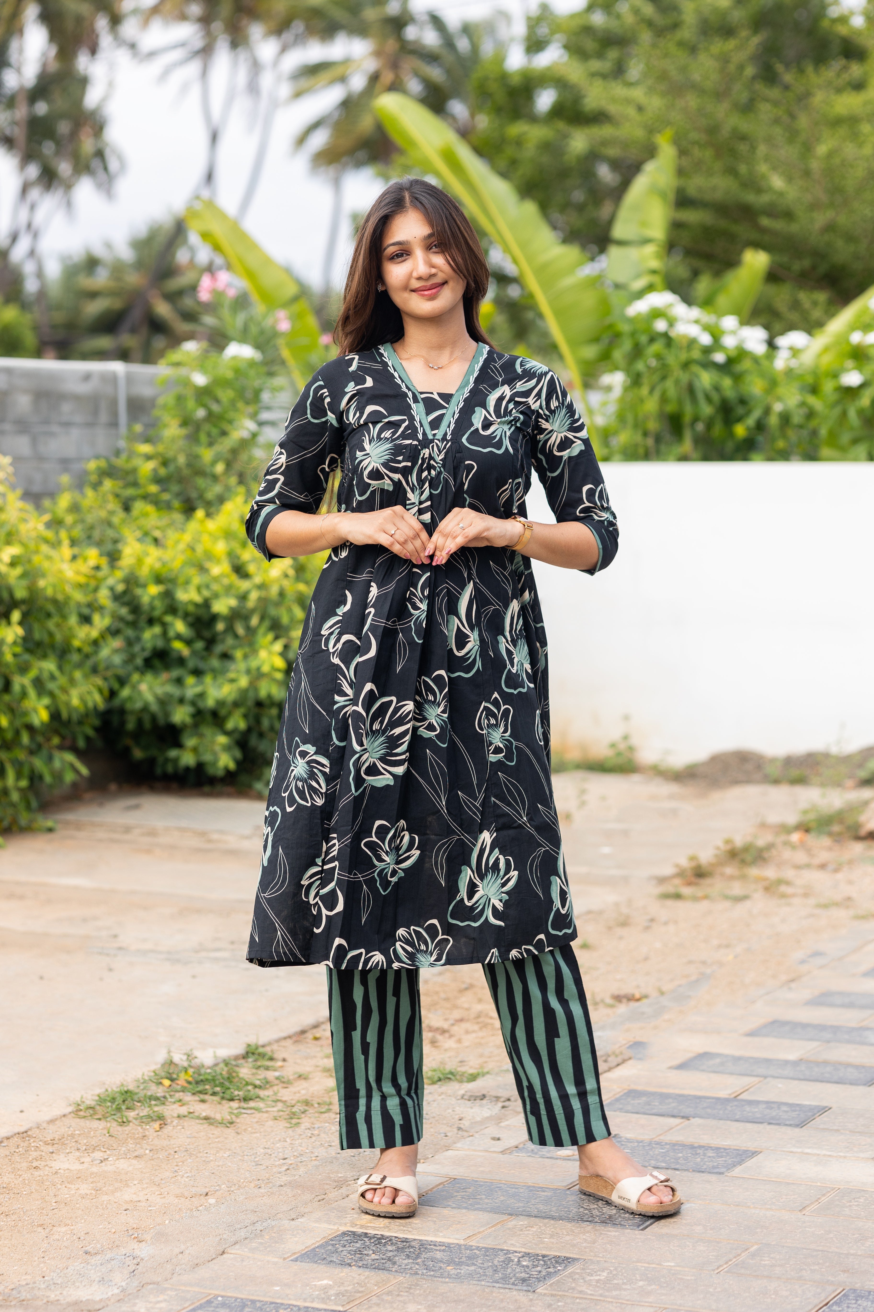 Floral black