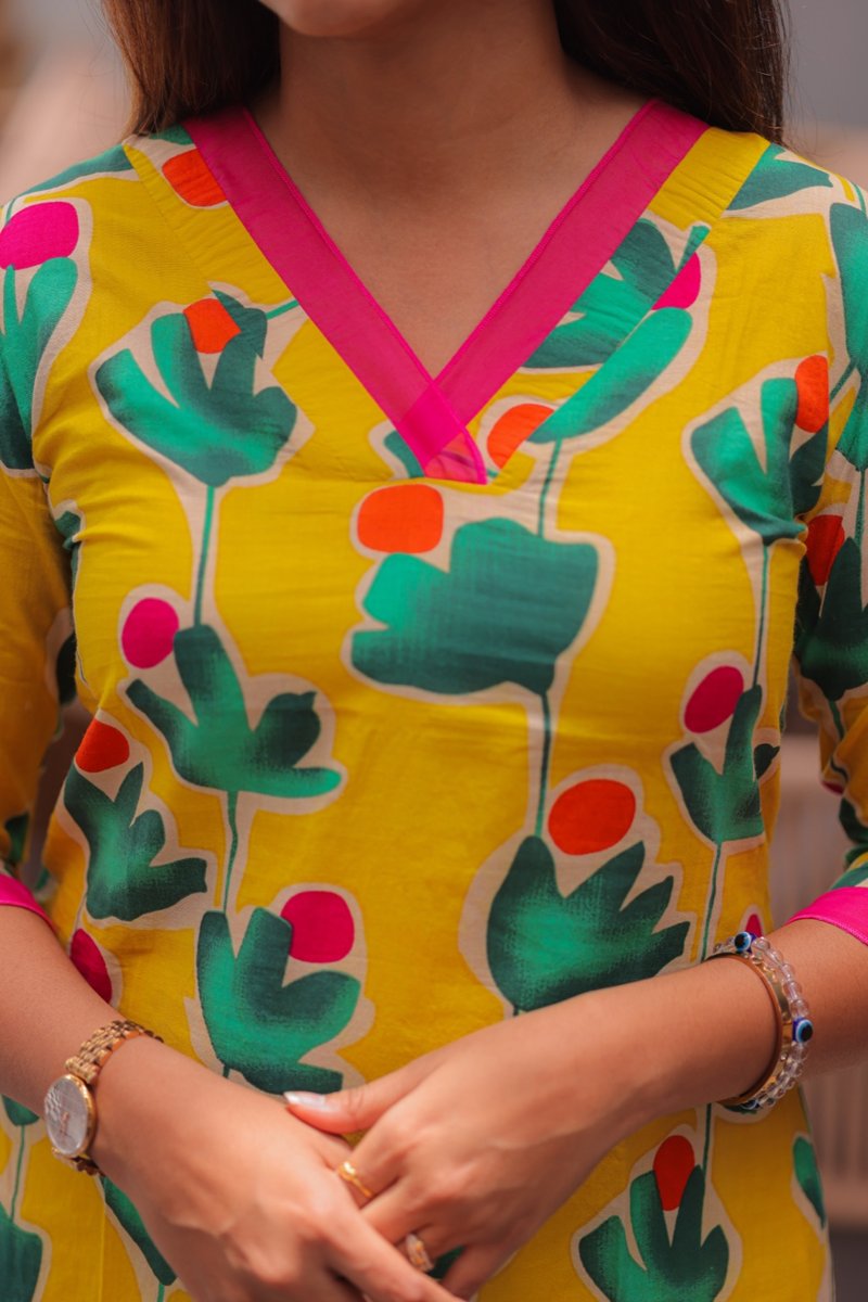 Yellow kurti