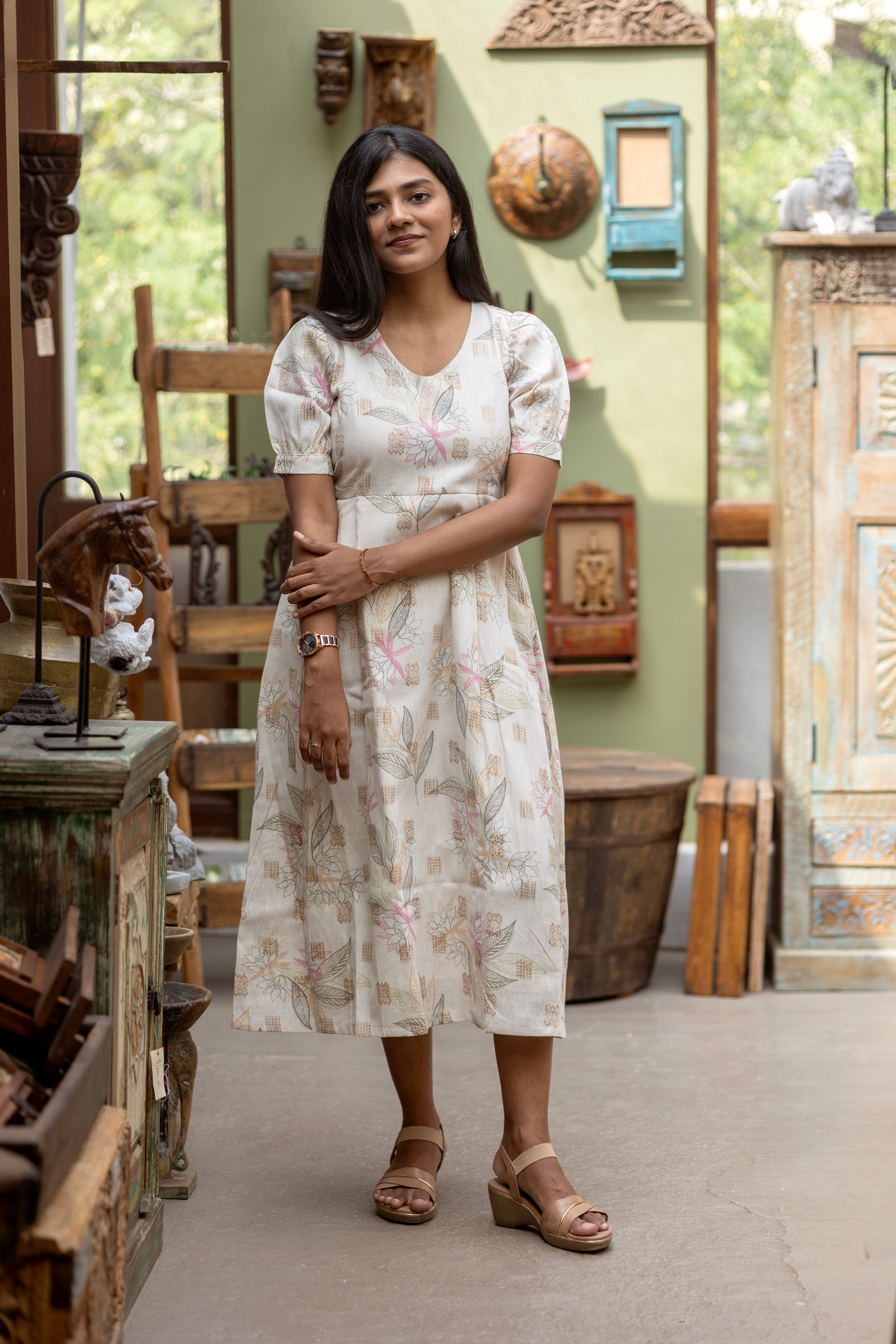 Sand bloom dress