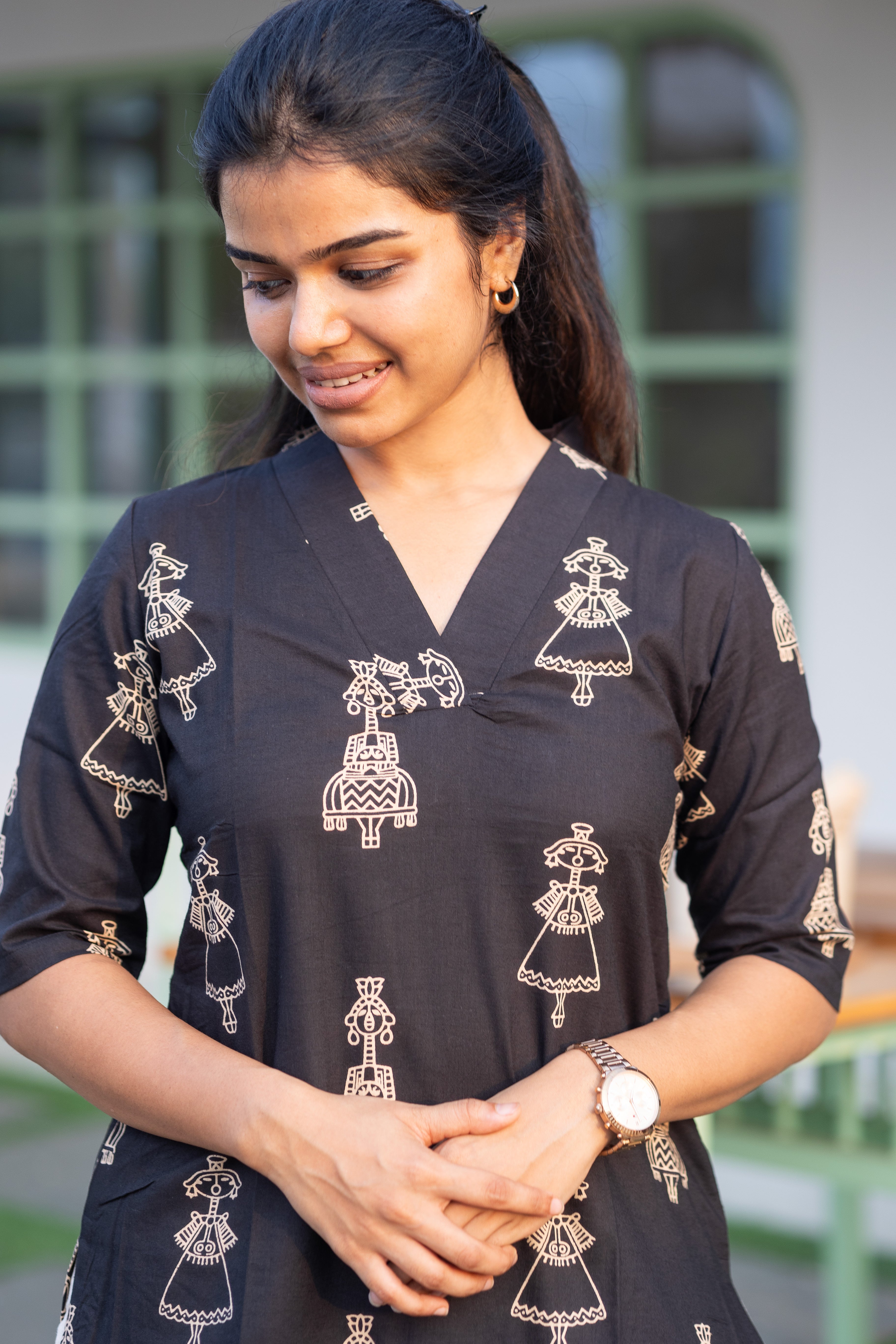 Black charm kurti