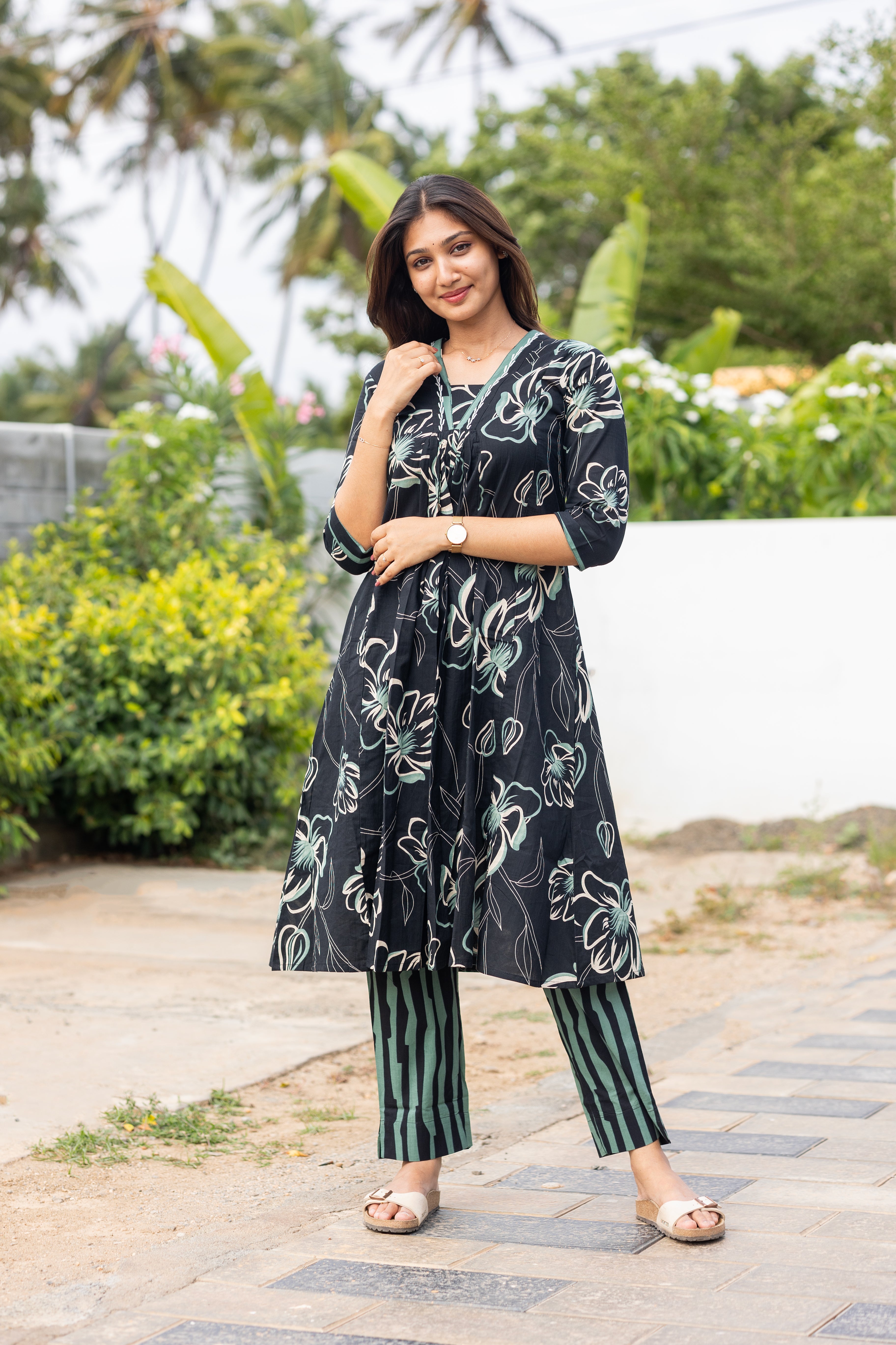 Floral black