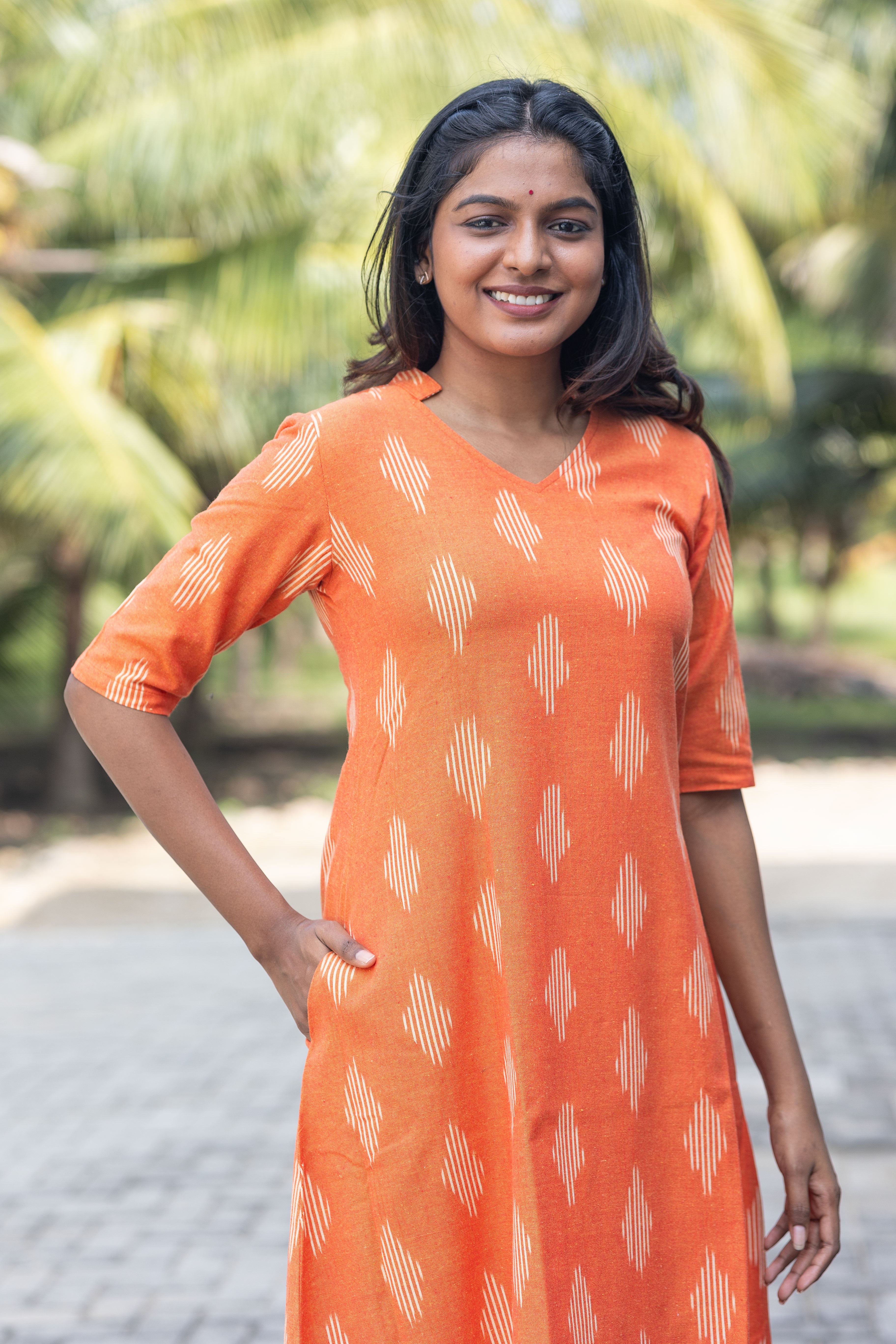 Orange mittai co-ords