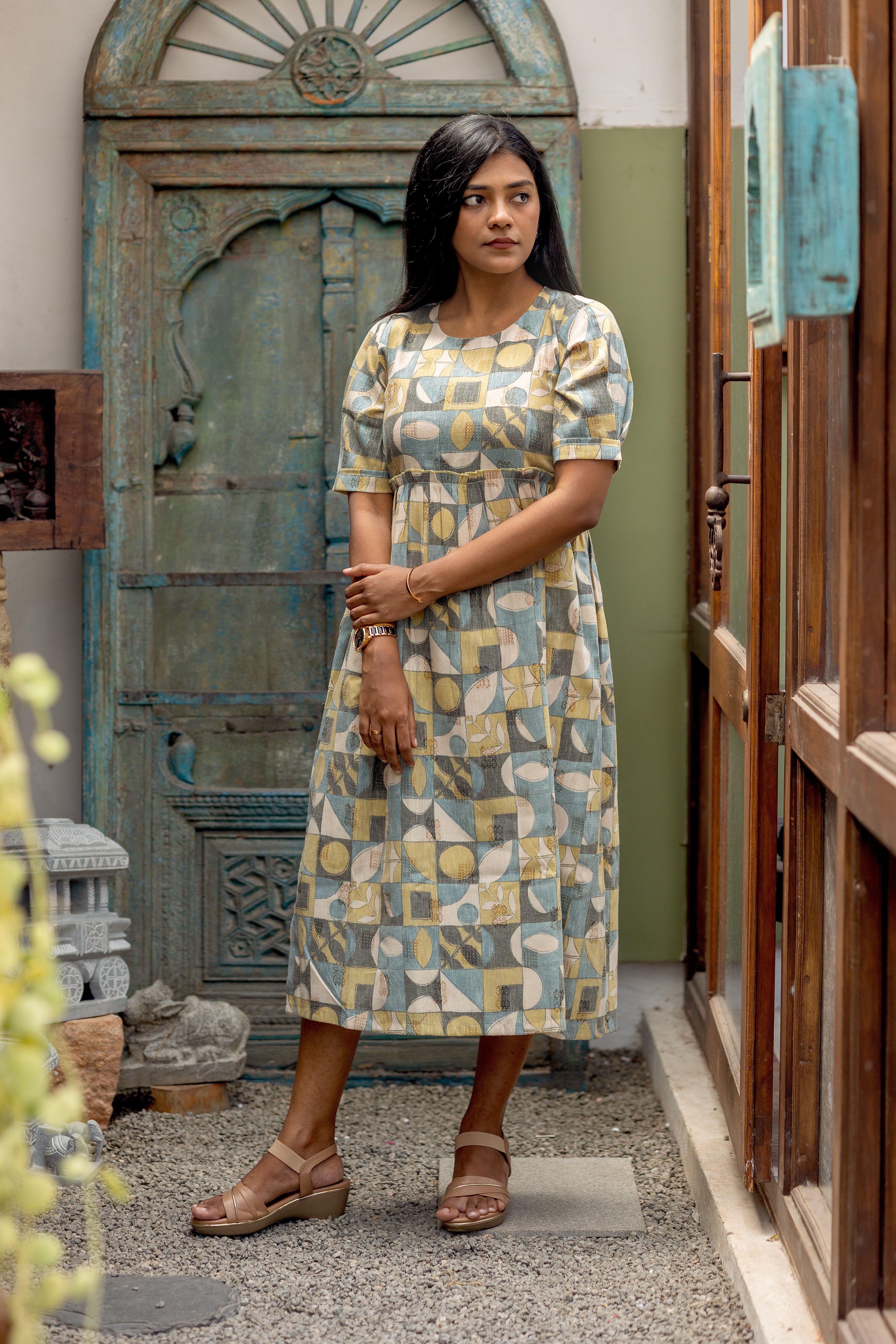 Geometric vibe dress