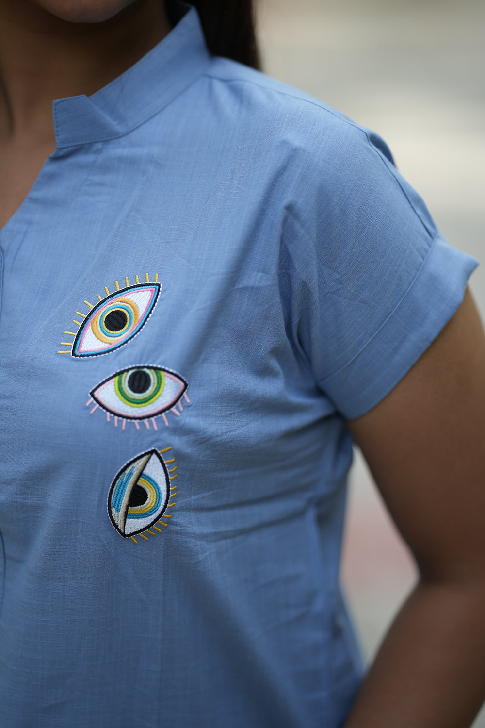 Blue evil eye
