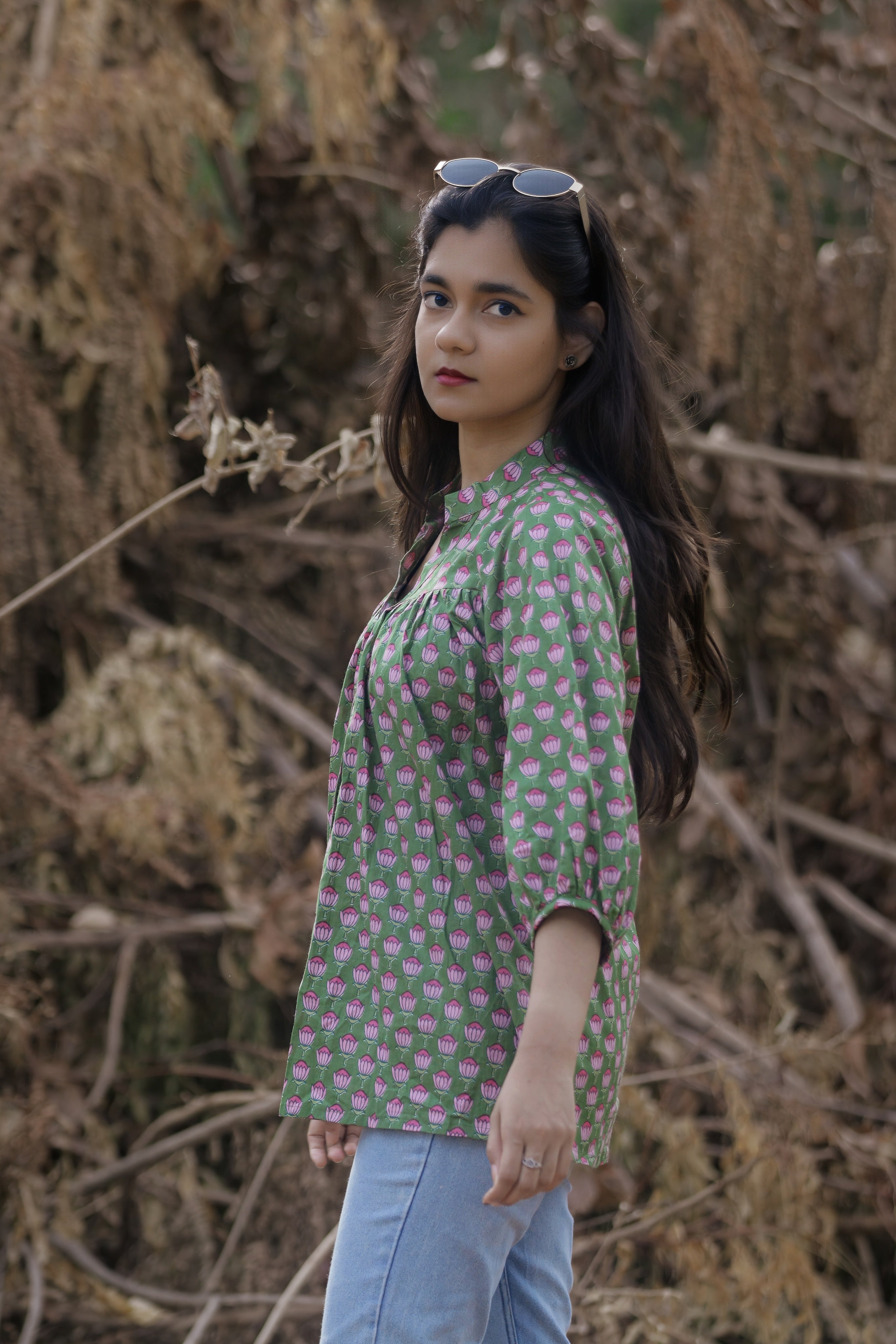 Green lotus top