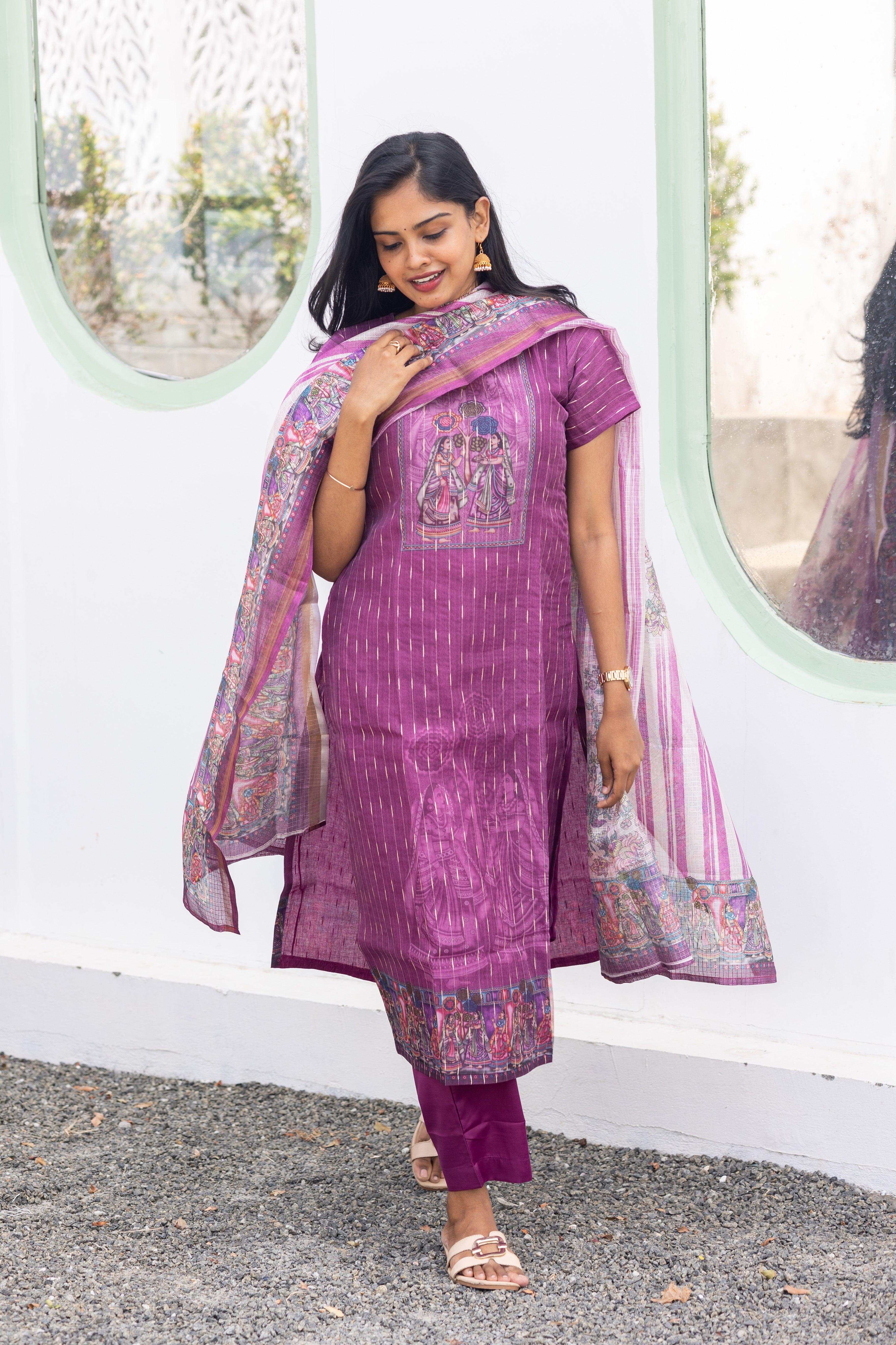 Plum madhubani