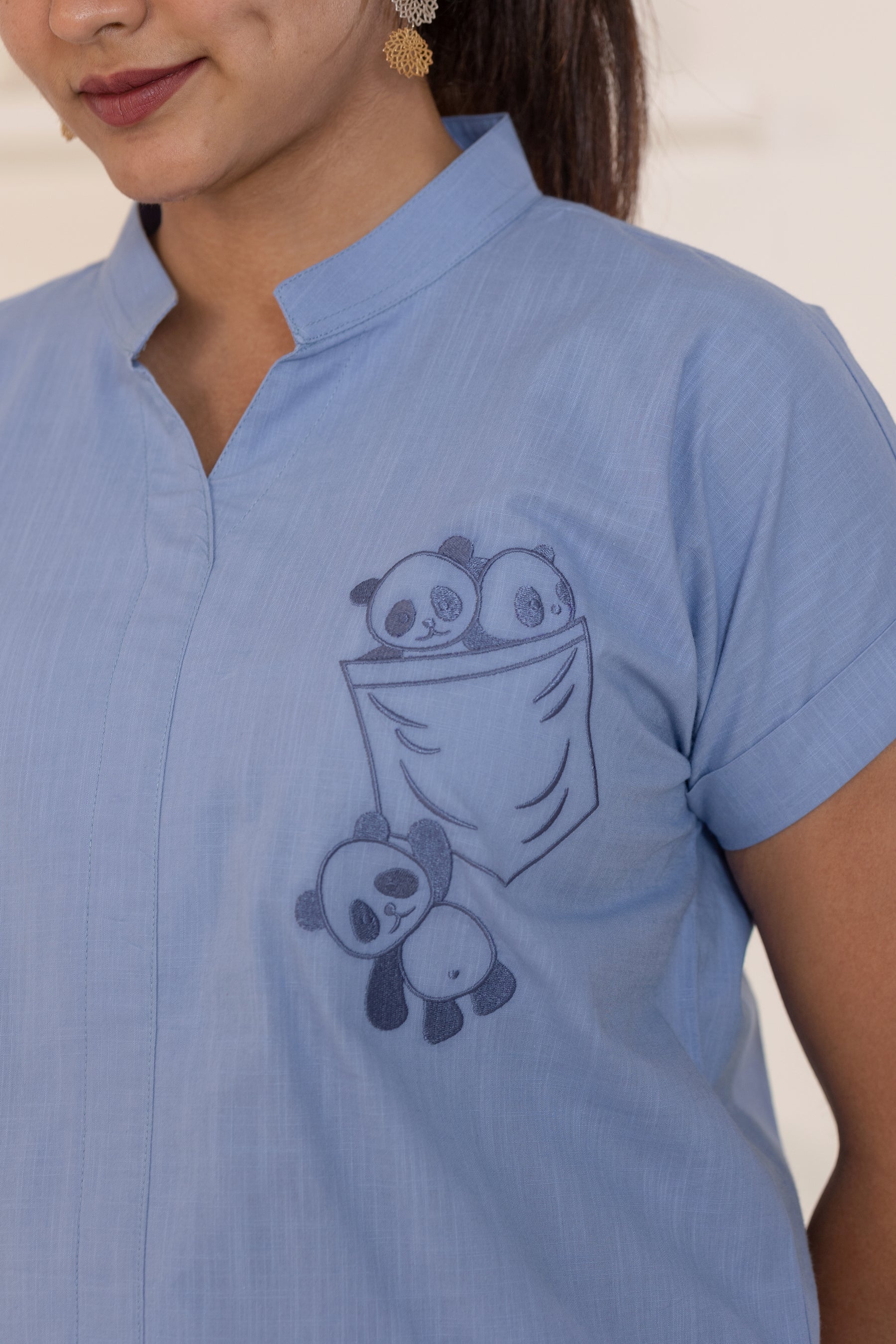 Blue panda