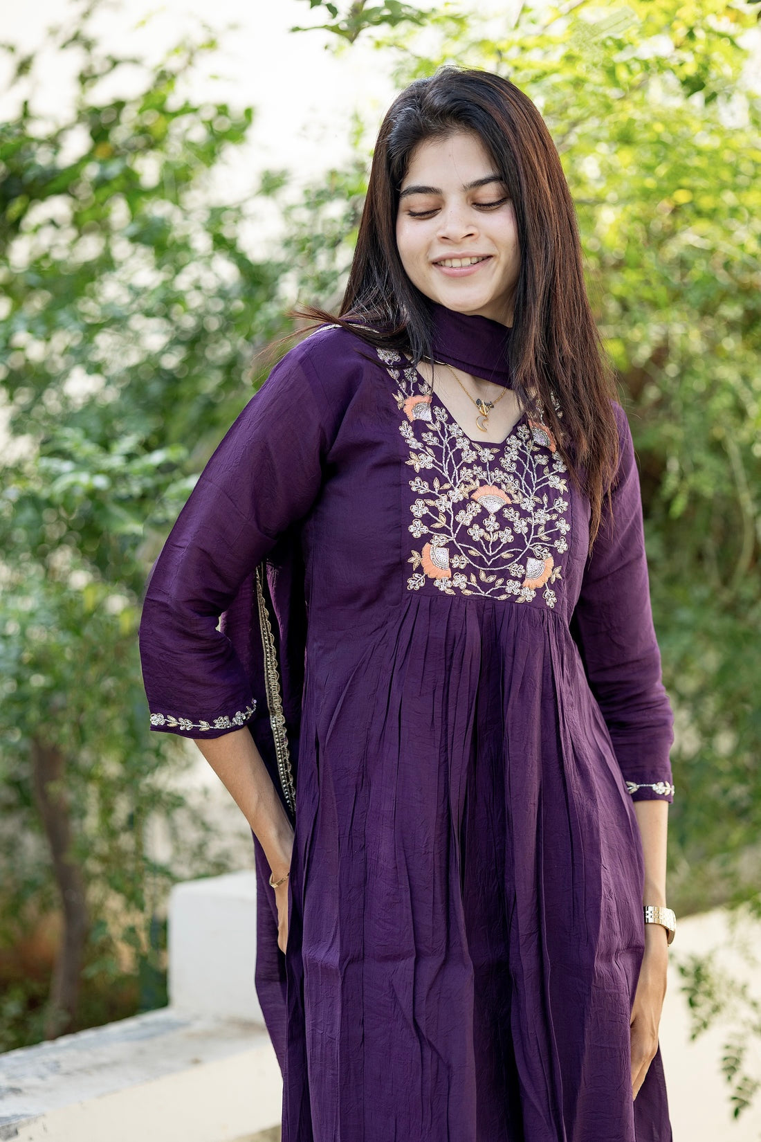 Purple embellishment