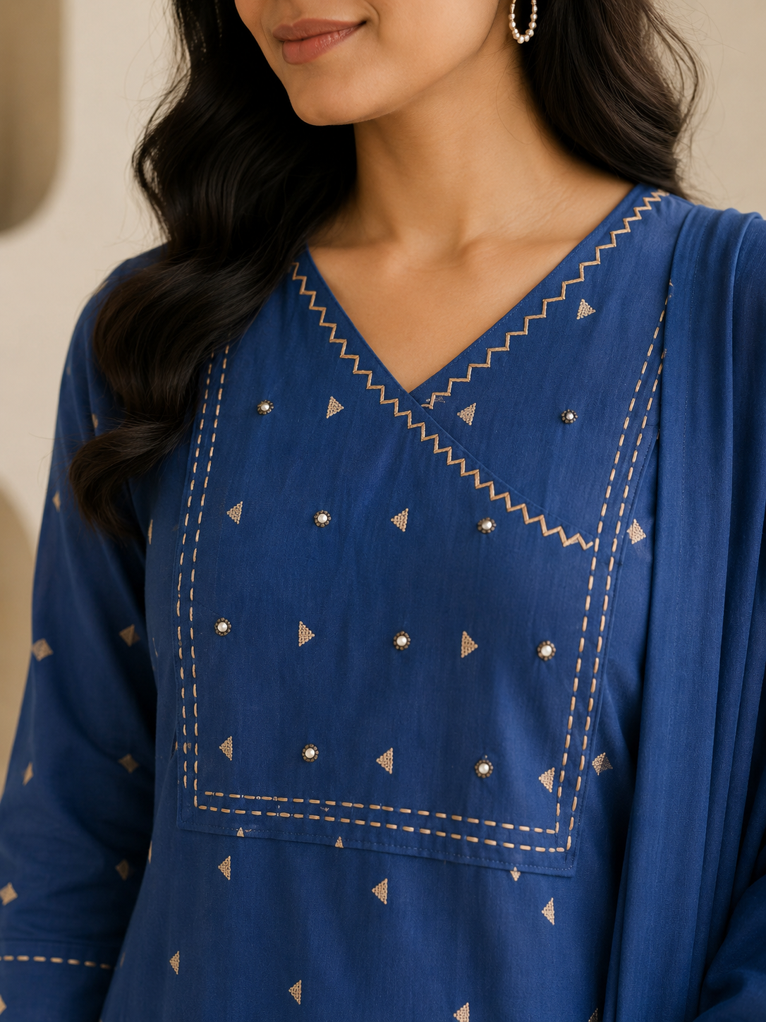 Navy Handloom set