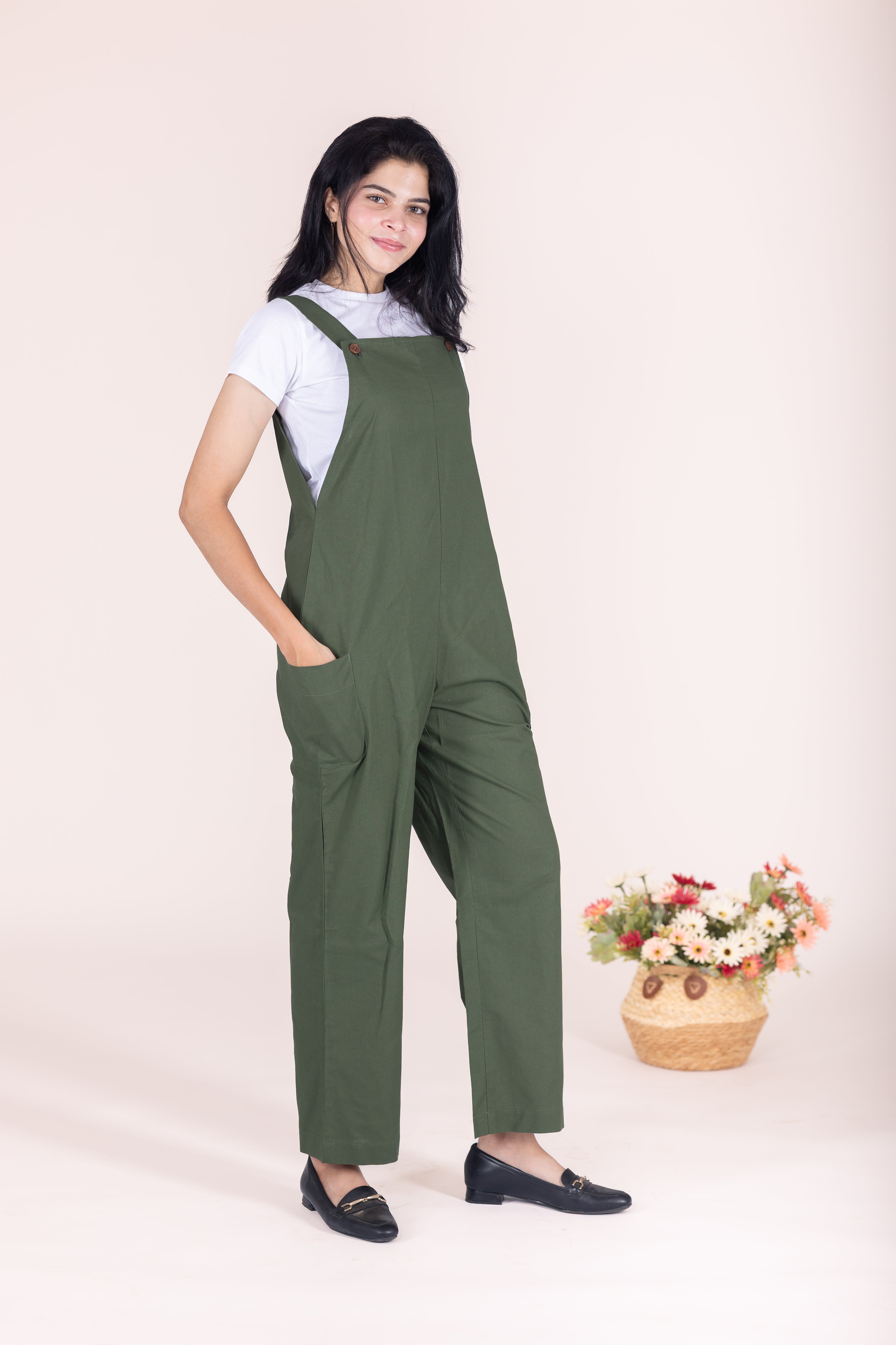 Olive dungaree