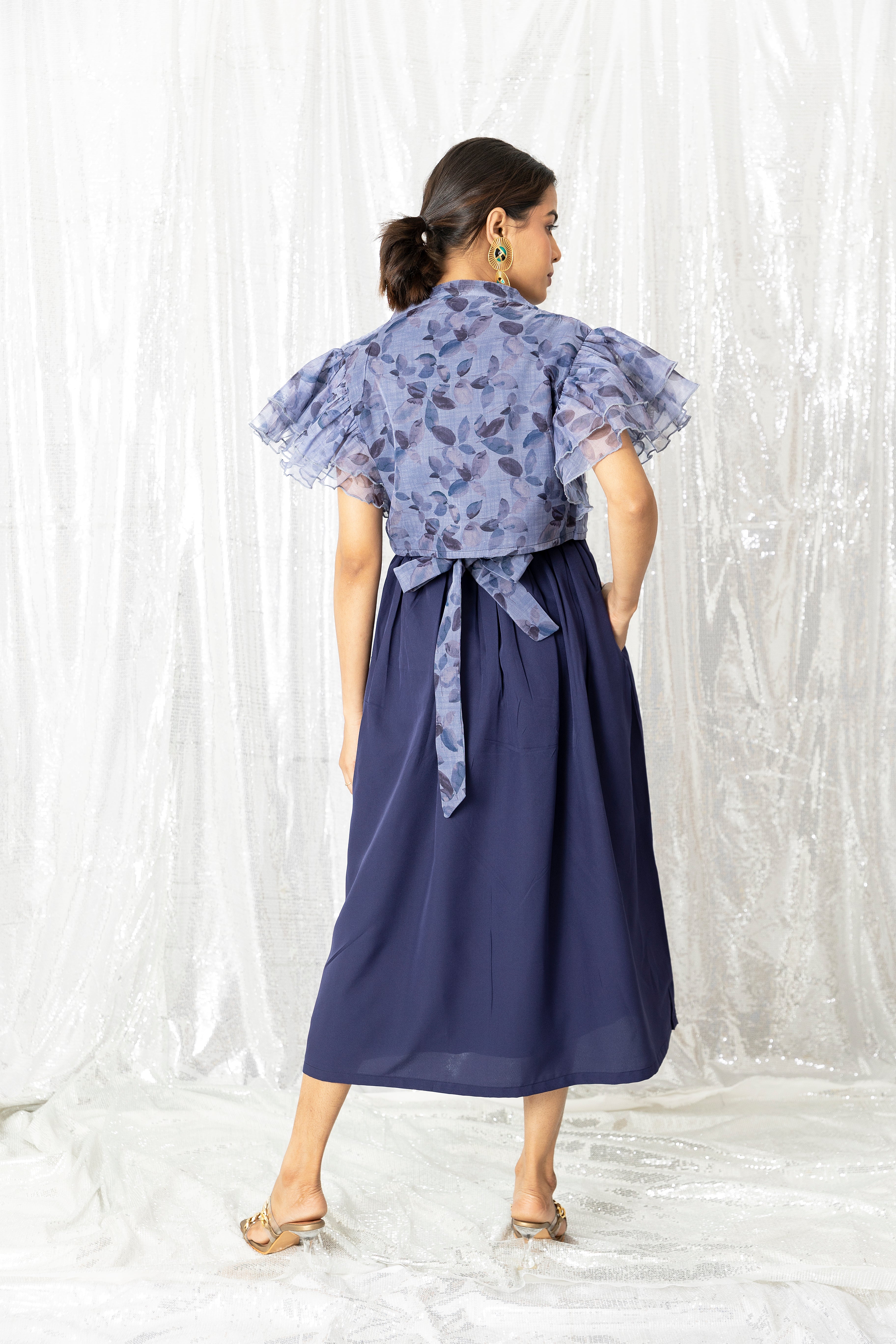 Blue Organza Dress