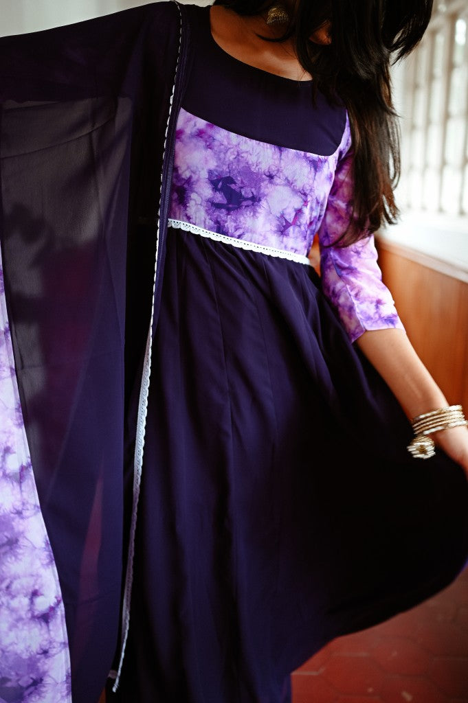 Midnight Sky Anarkali Set