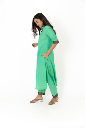 Parrot Green Suit Set