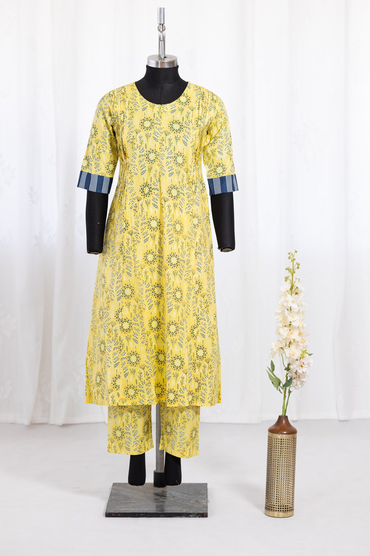 Yellow Floral Co-ord Set - Maternity wear