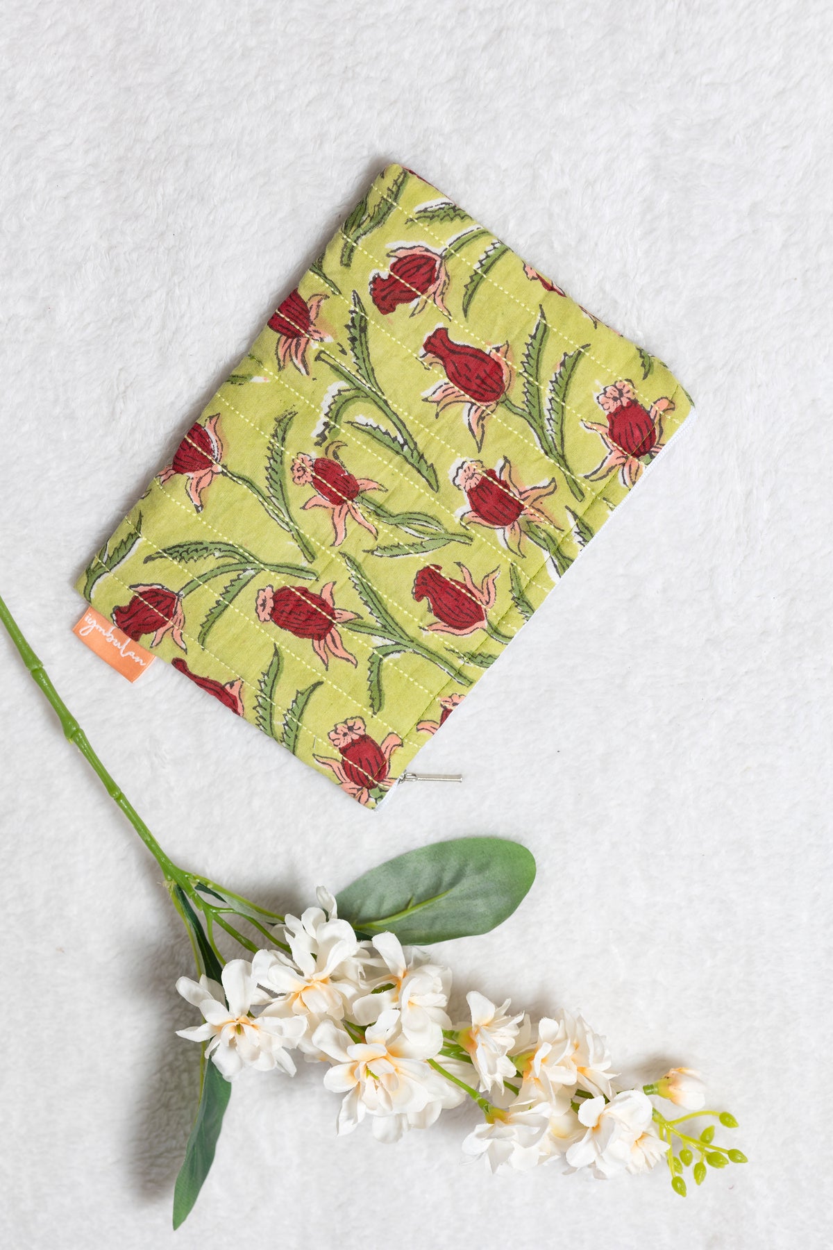 Green Printed Pouch