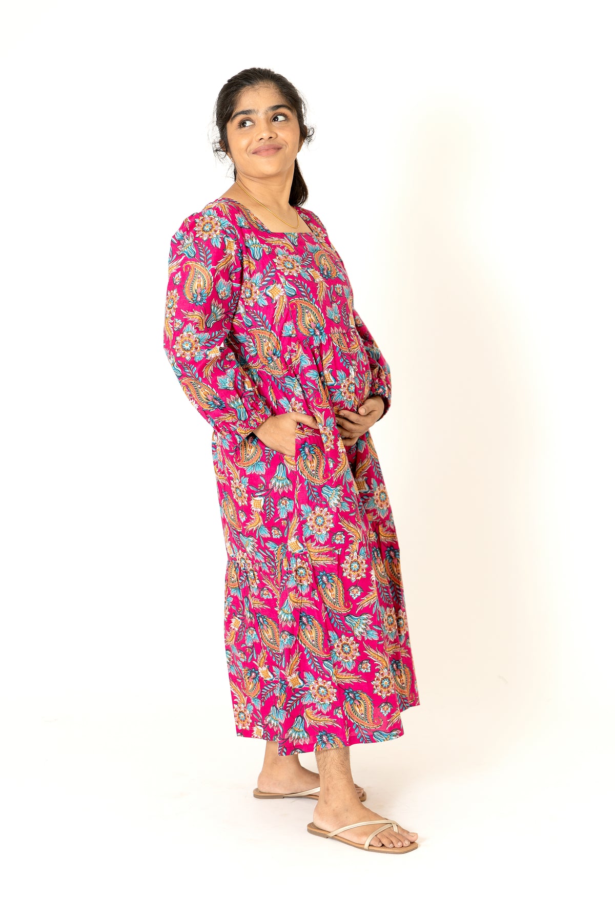 Pink Mango Dress - Maternity Wear