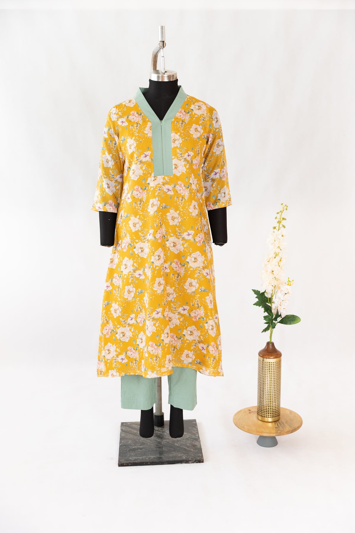 Yellow Kota Suit Set - Maternity Wear