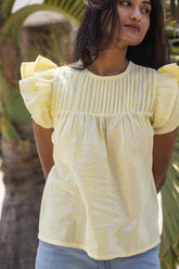Yellow checks top