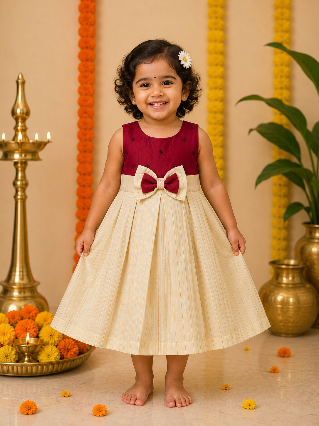 Pink bow frock
