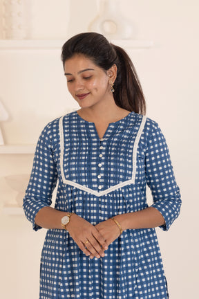 Indigo suit set