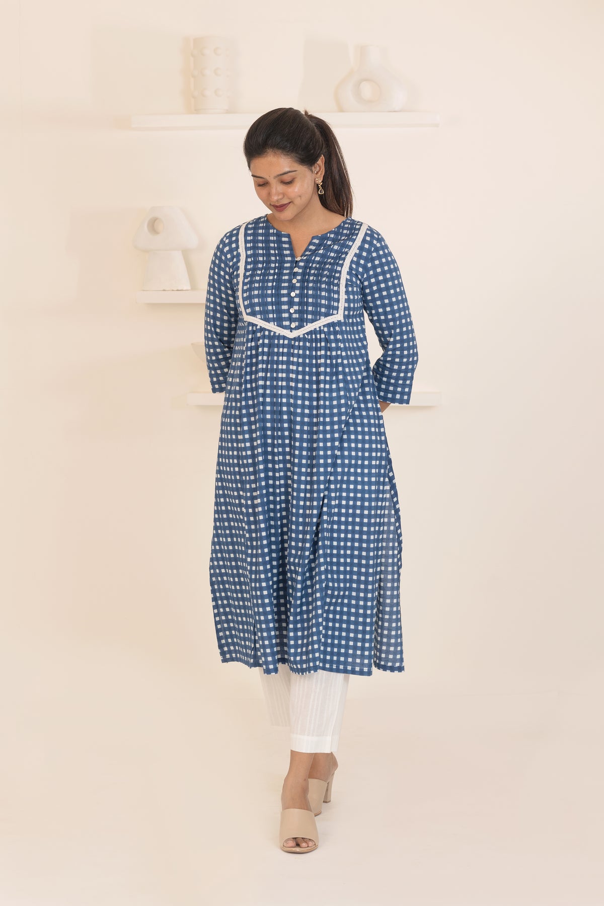 Indigo suit set