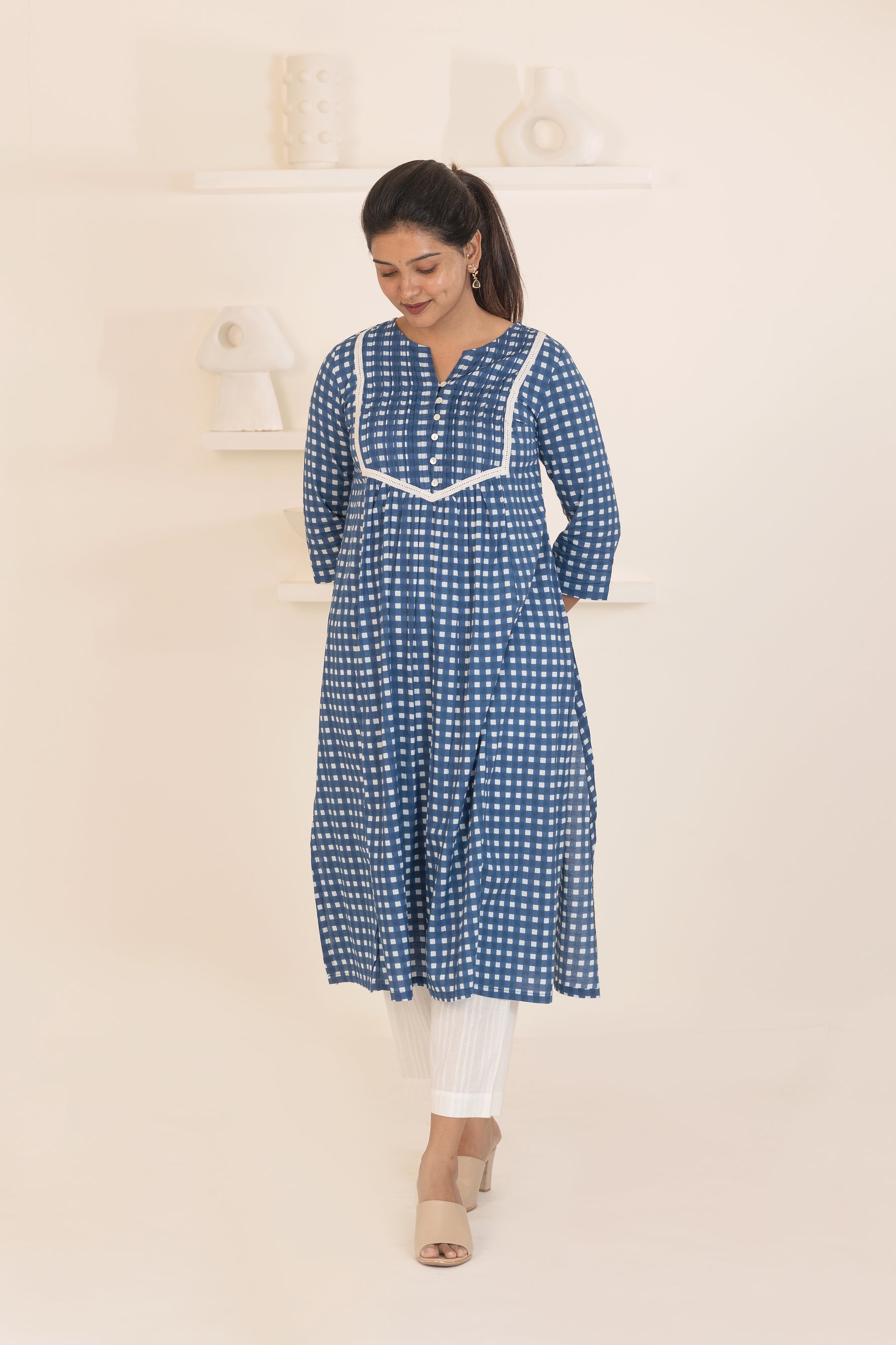 Indigo suit set