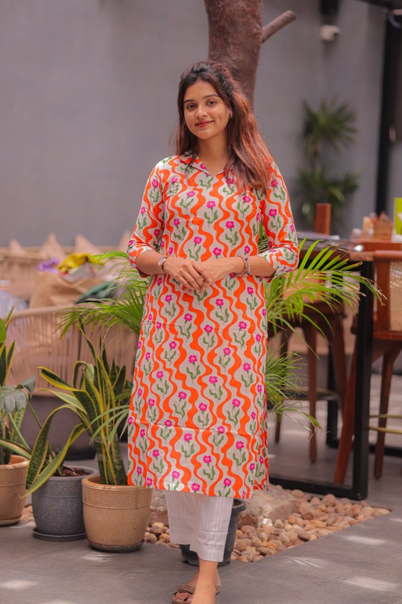 Orange kurti