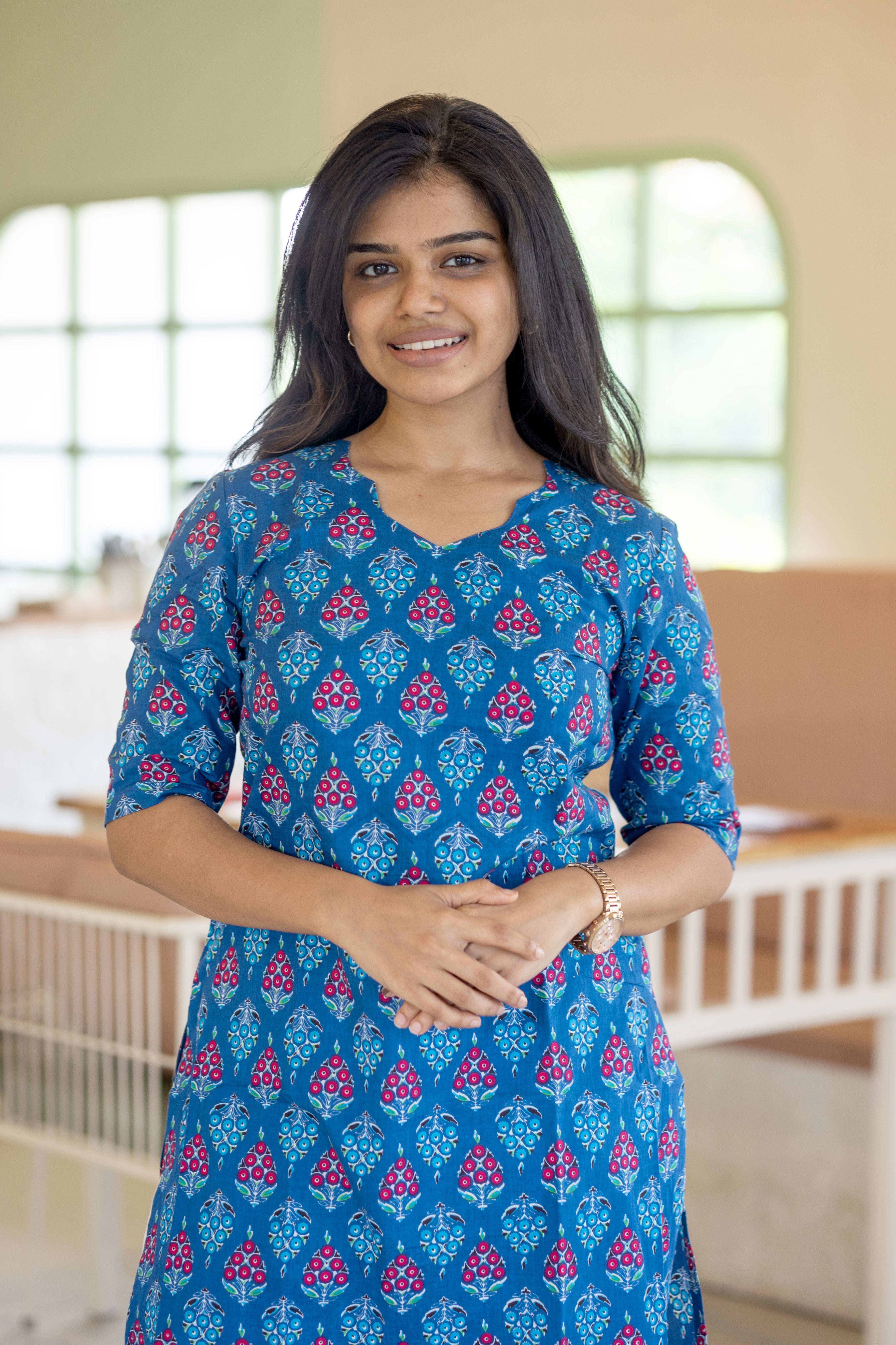 Blueberry petal kurti
