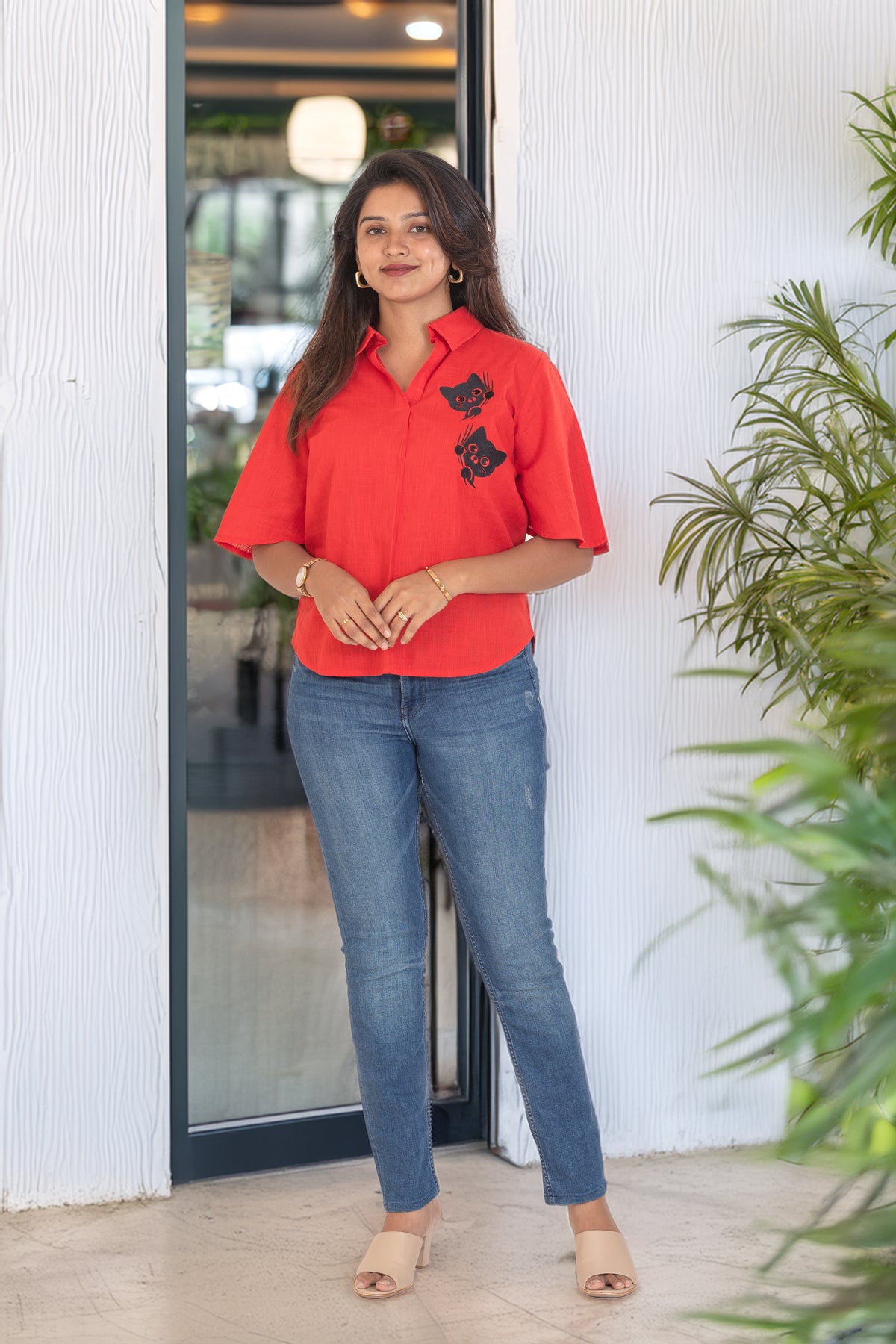 Red cat top