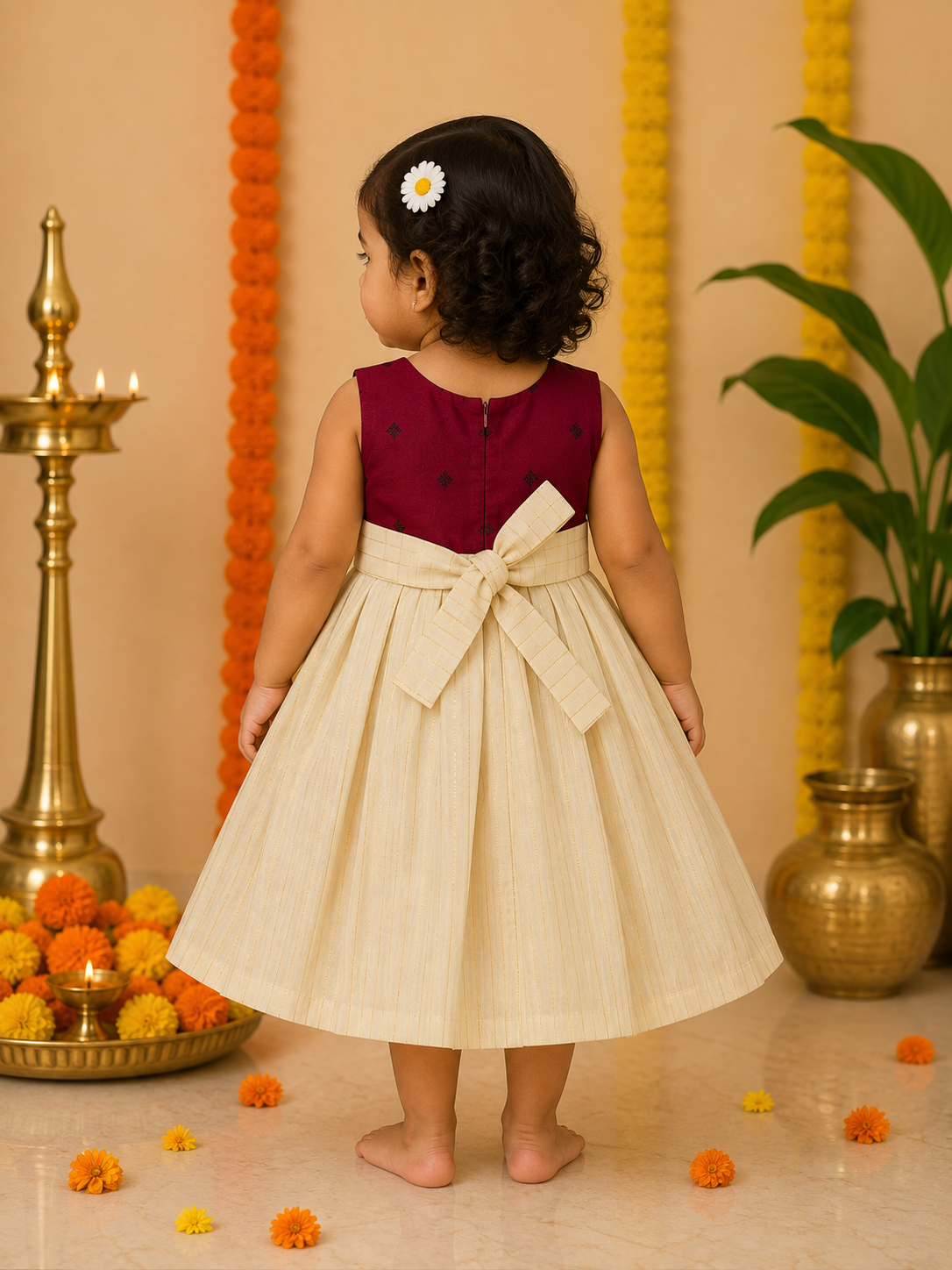 Pink bow frock