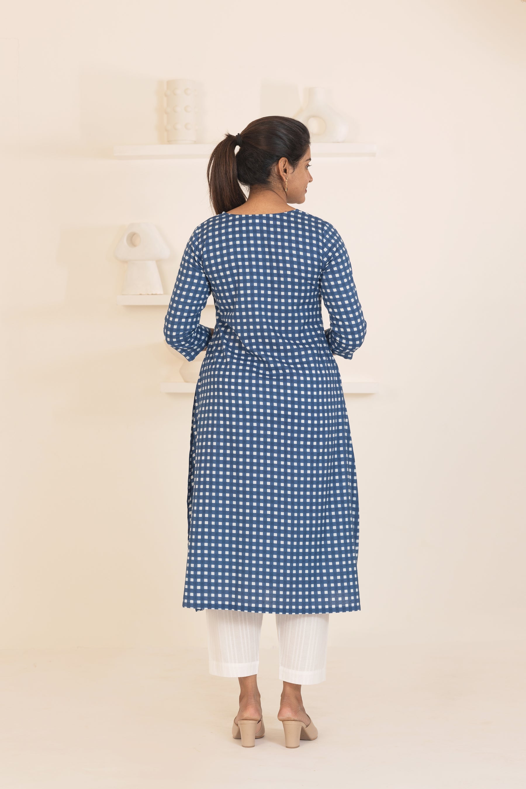 Indigo suit set