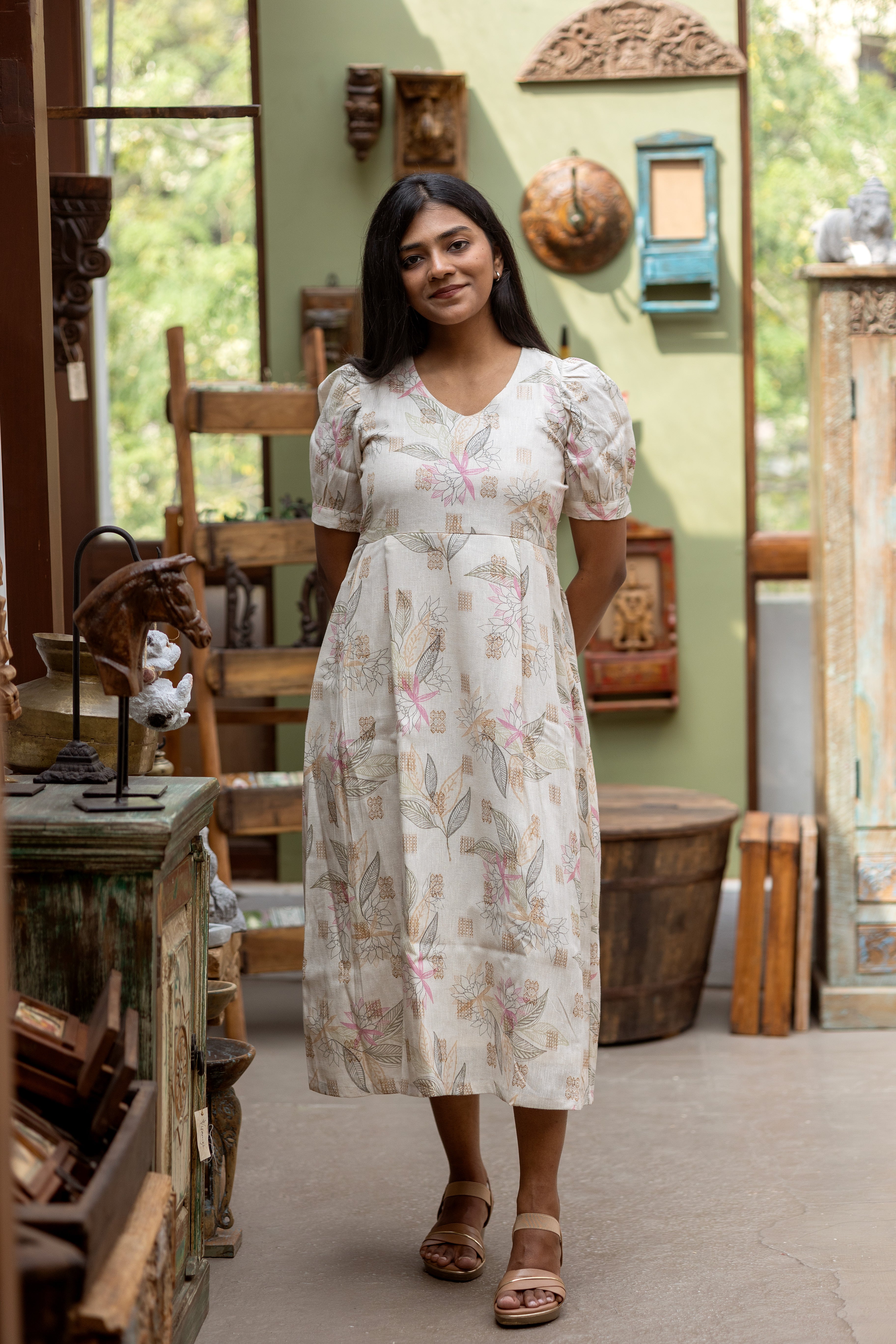 Sand bloom dress