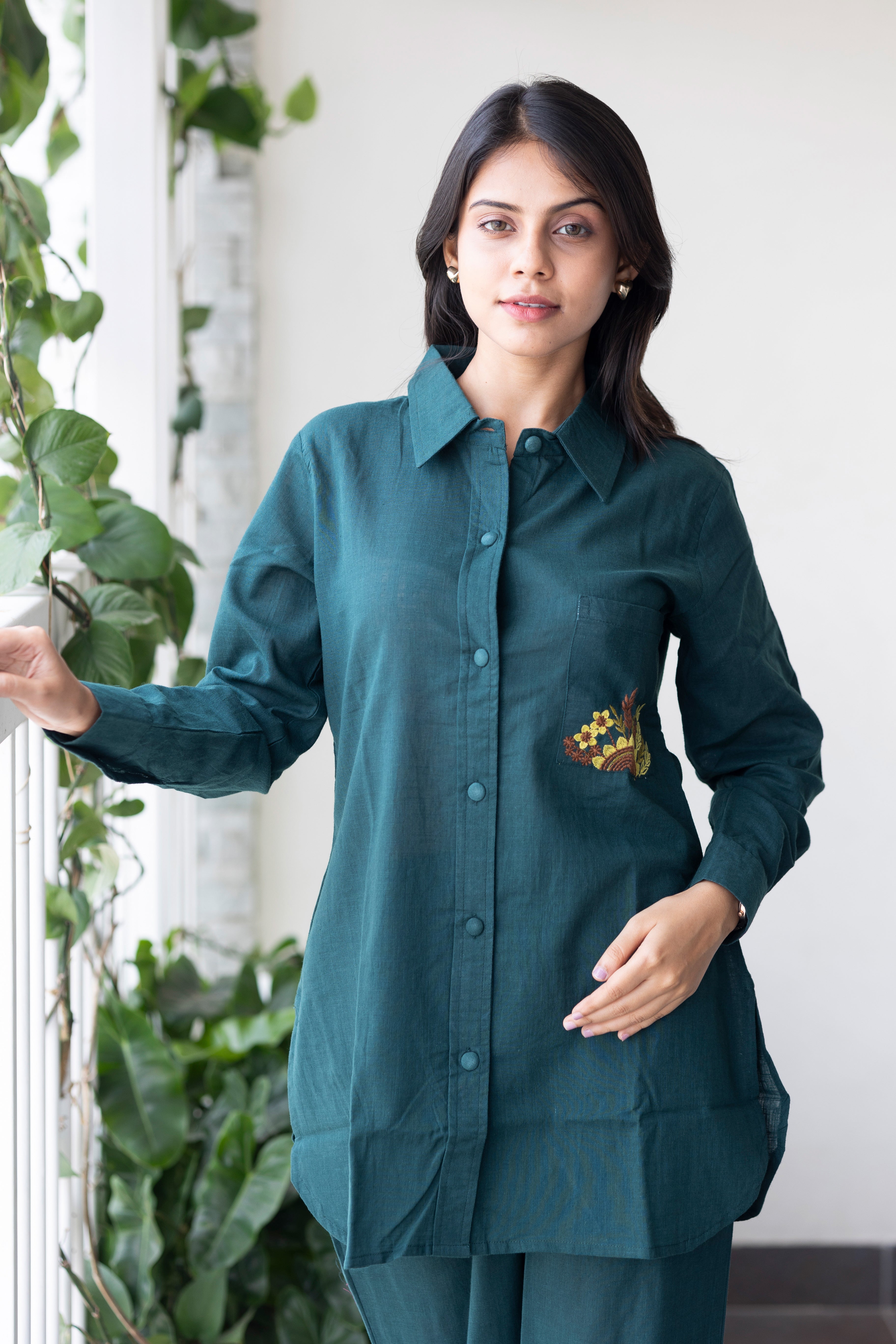 Peacock green set