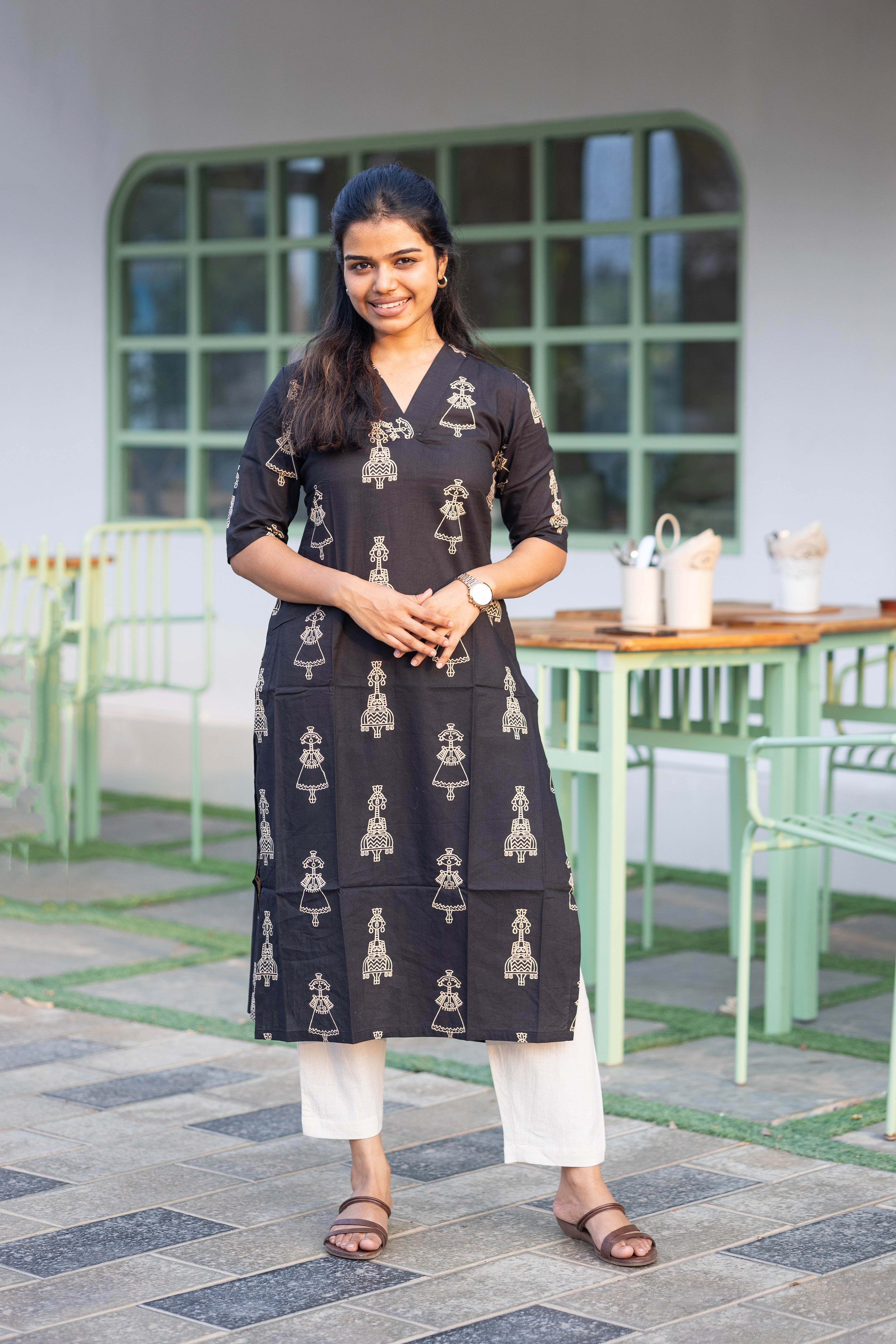 Black charm kurti