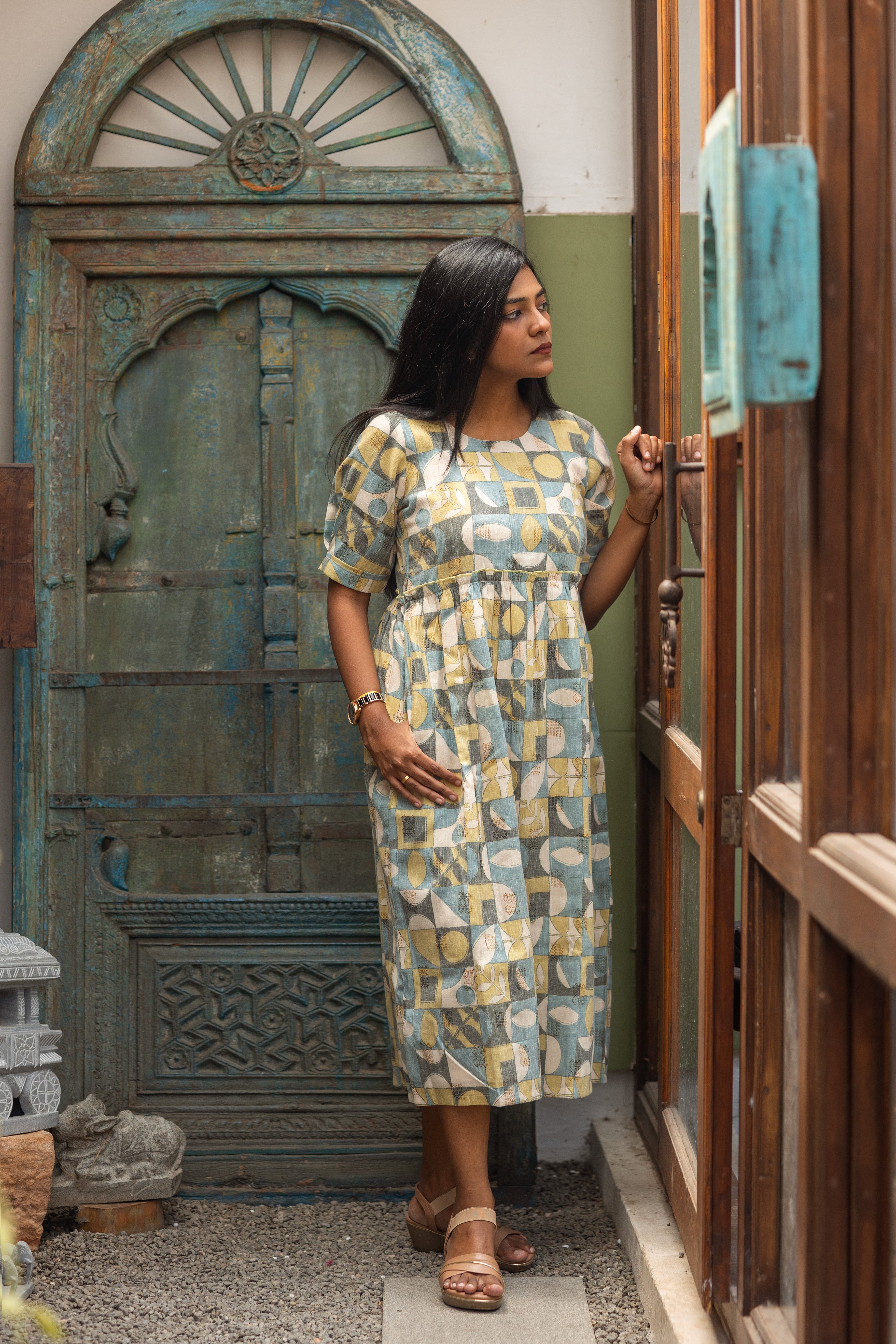 Geometric vibe dress