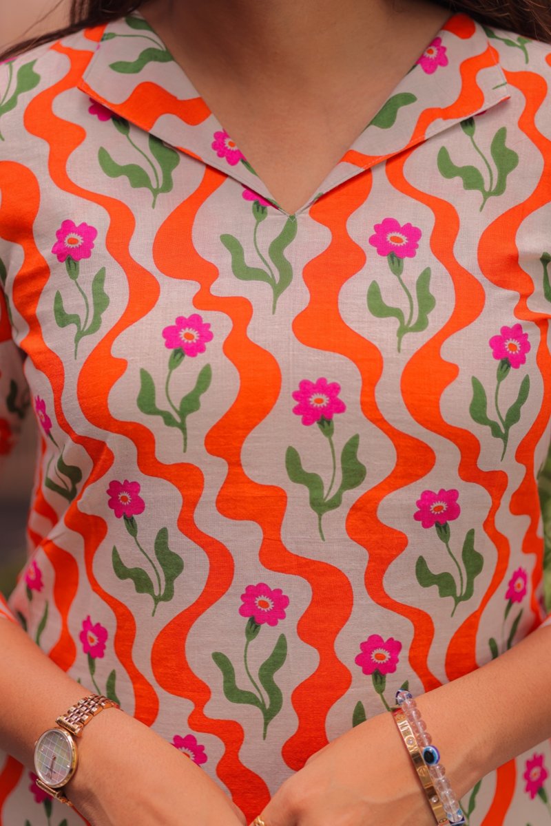 Orange kurti