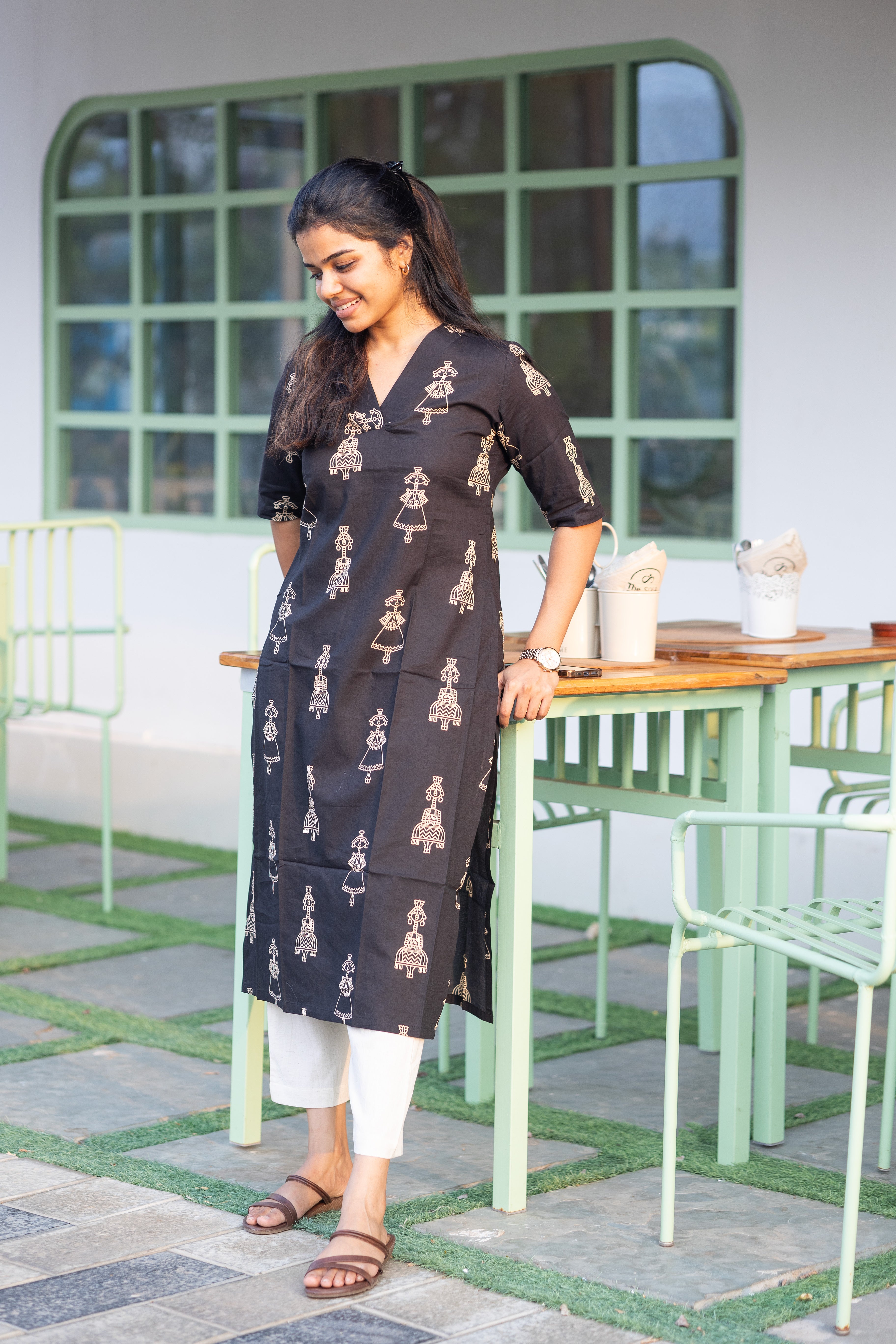 Black charm kurti