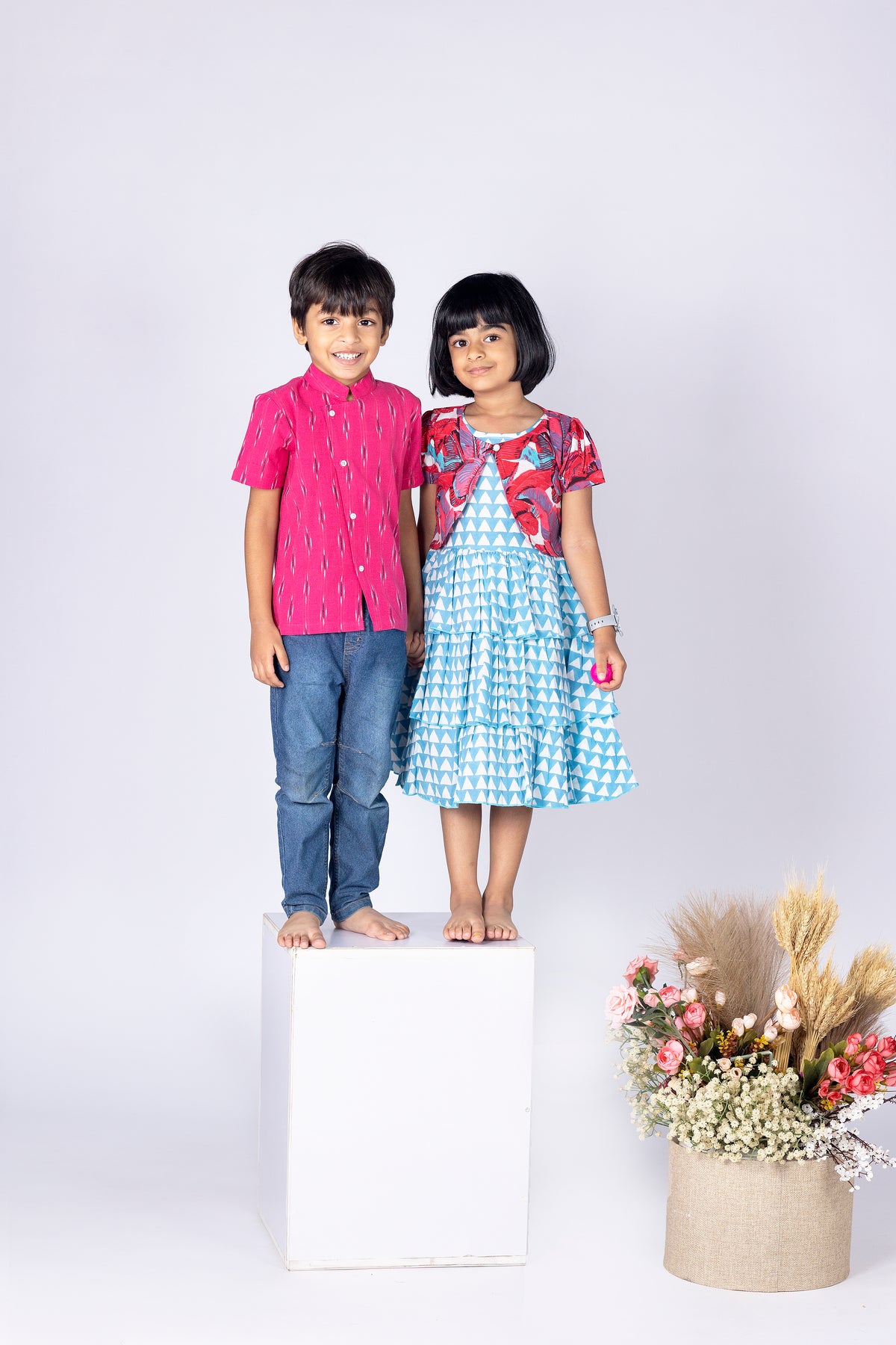 Blue Triangle Frock