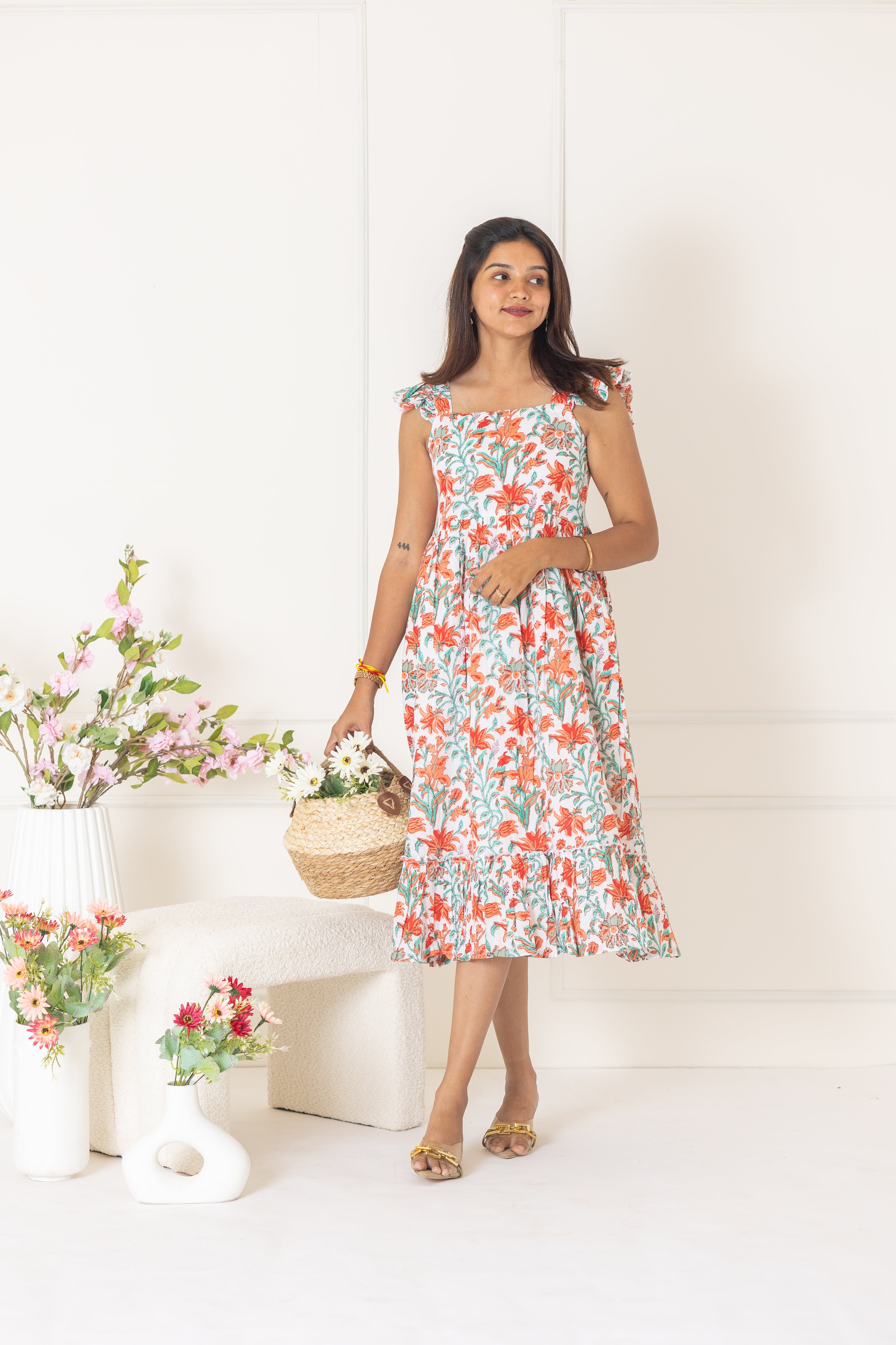 Floral burst dress