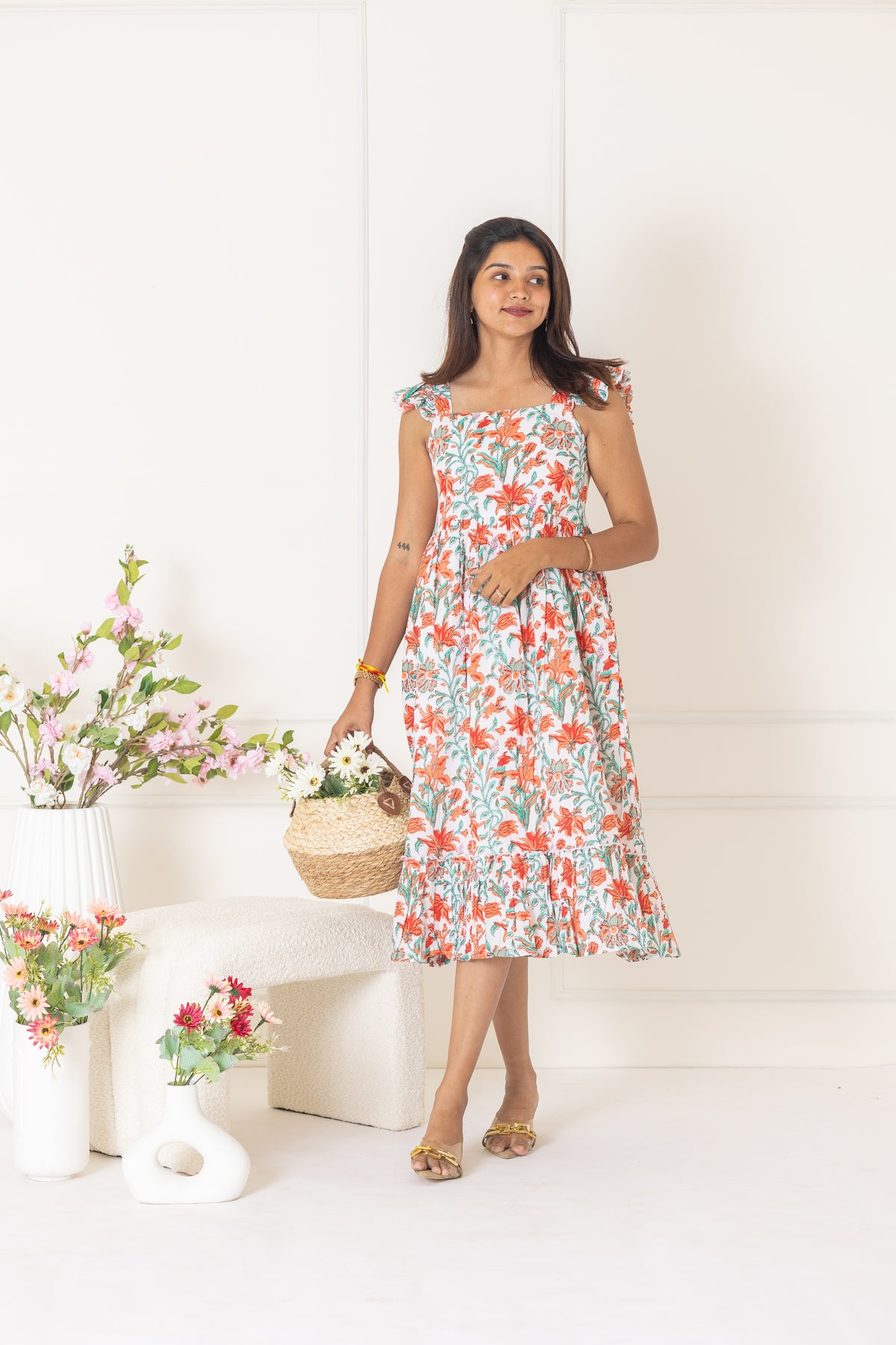 Floral burst dress