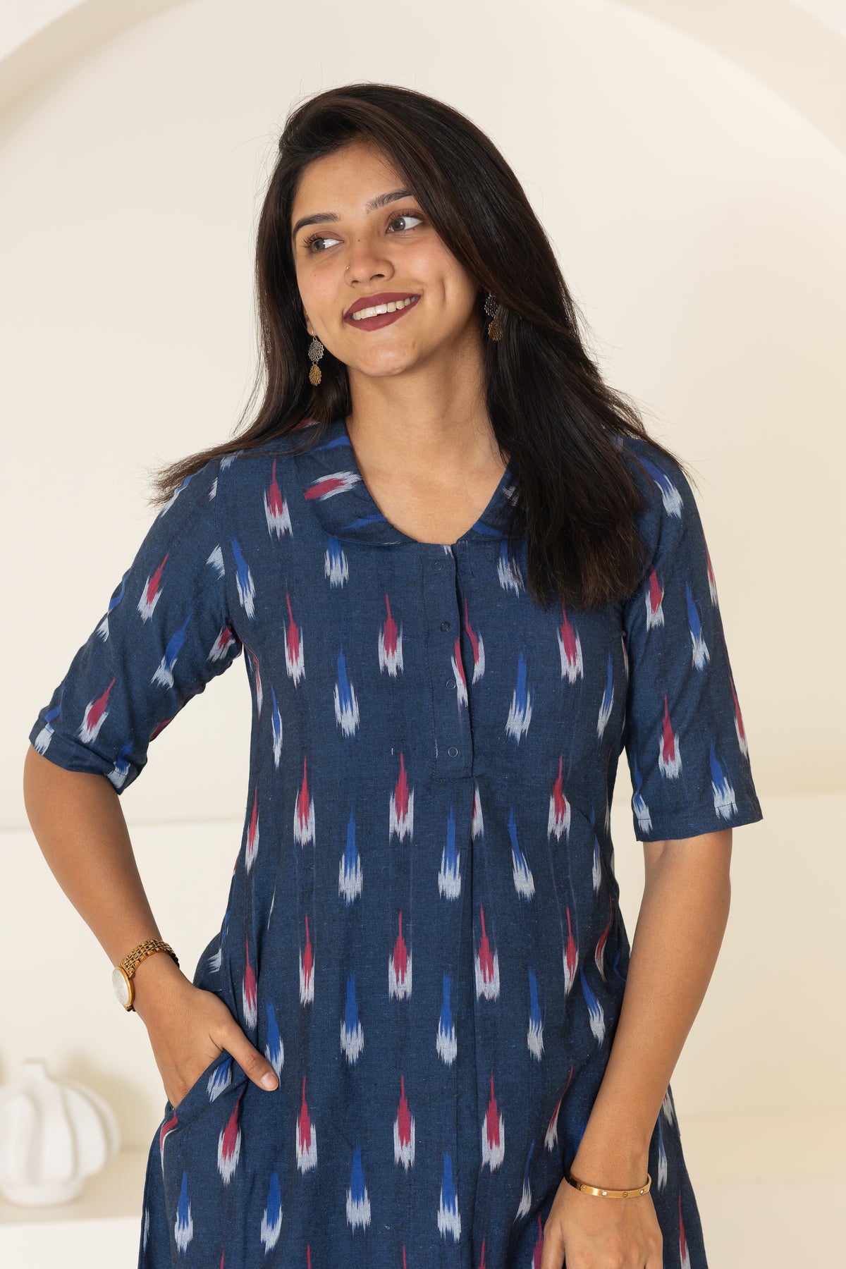 Indigo ikat