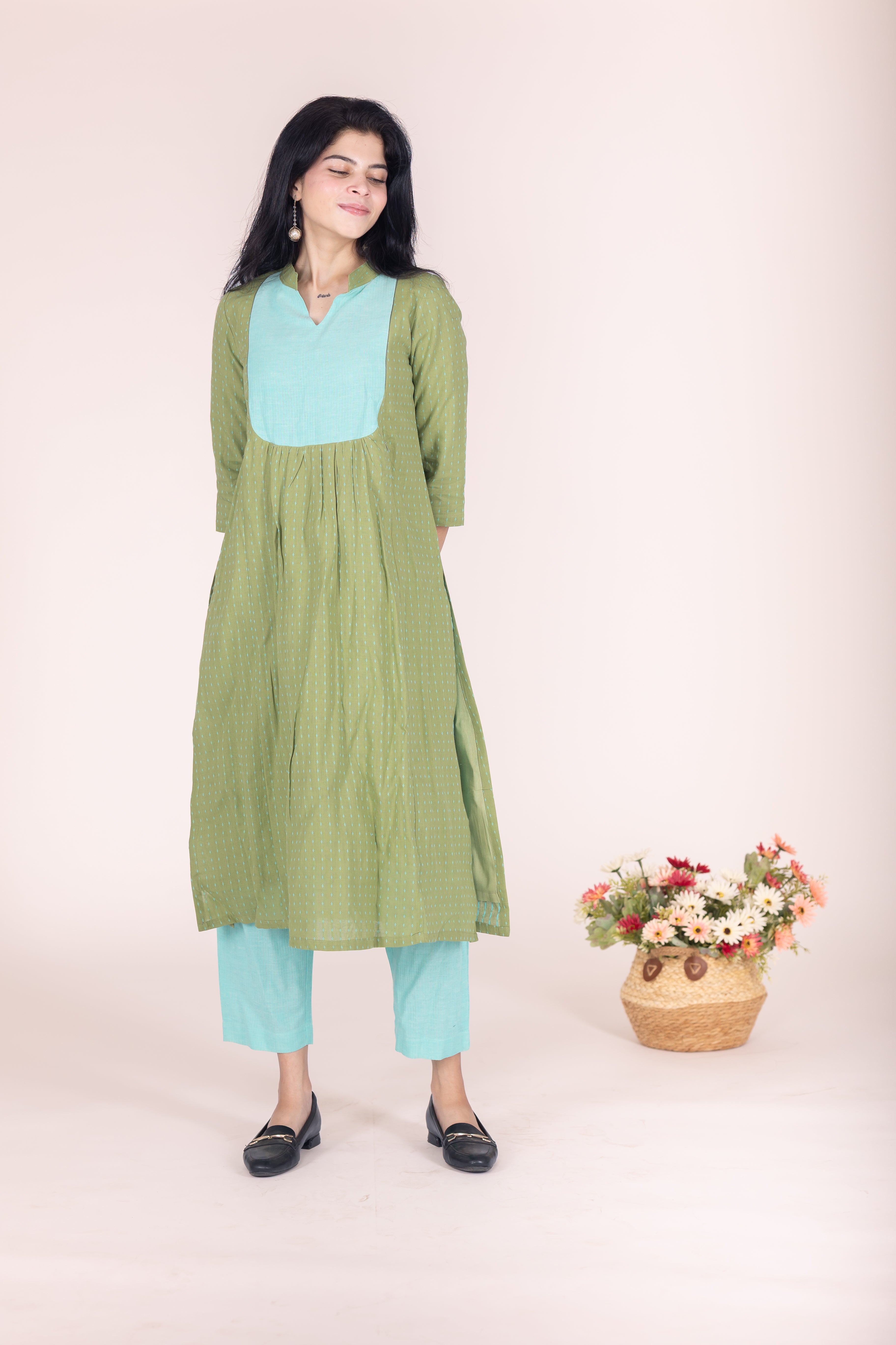 Patchai Kizhi suit set - Maternity wear