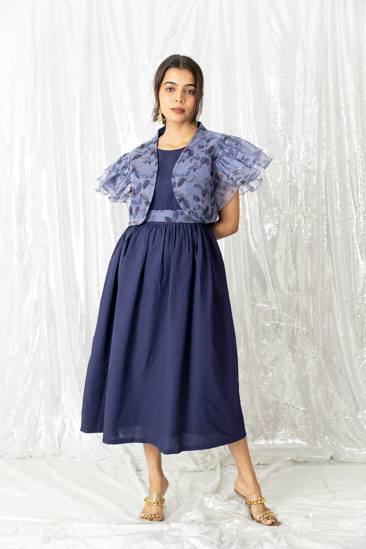 Blue Organza Dress